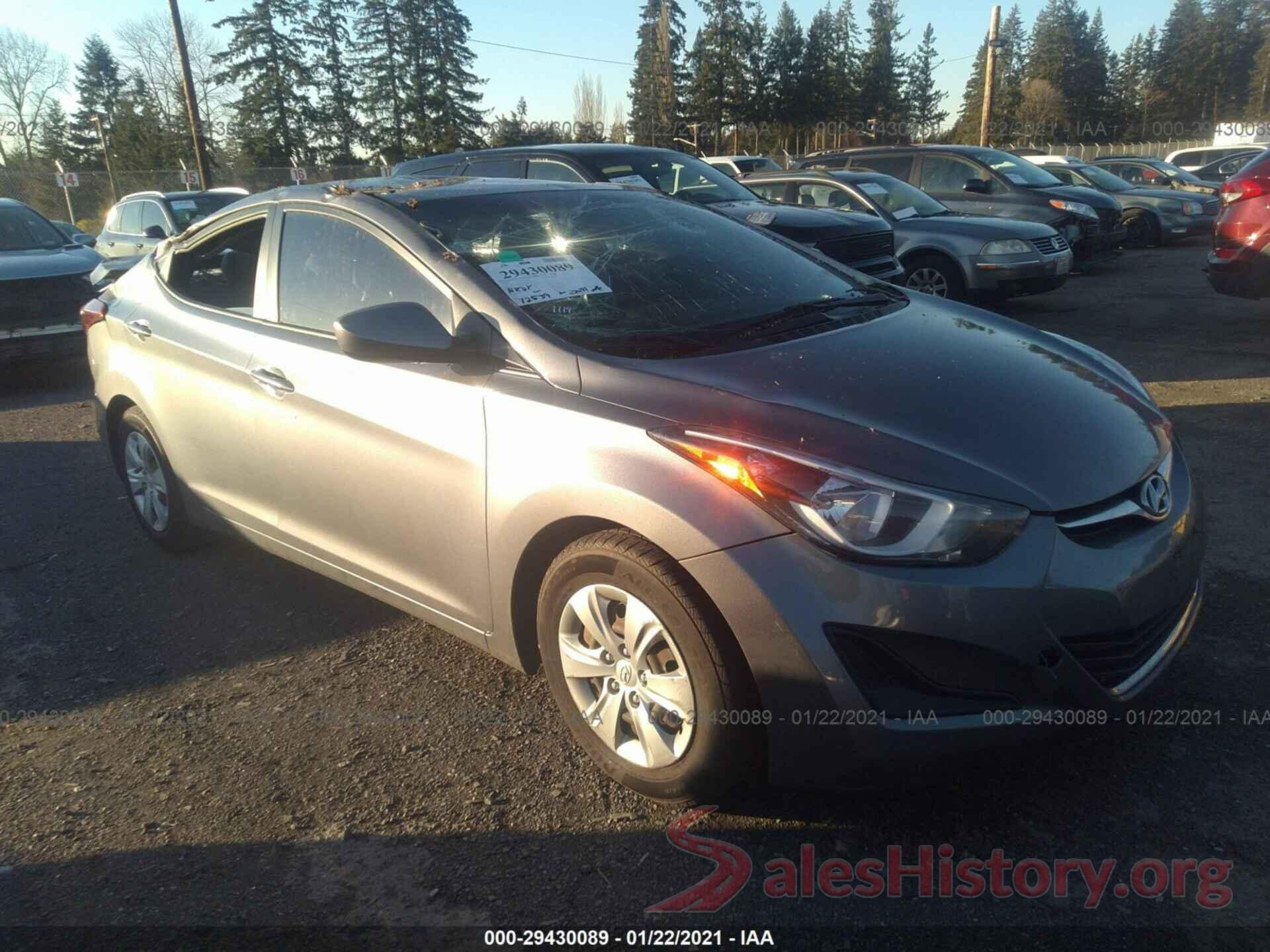 KMHDH4AE7GU649210 2016 HYUNDAI ELANTRA