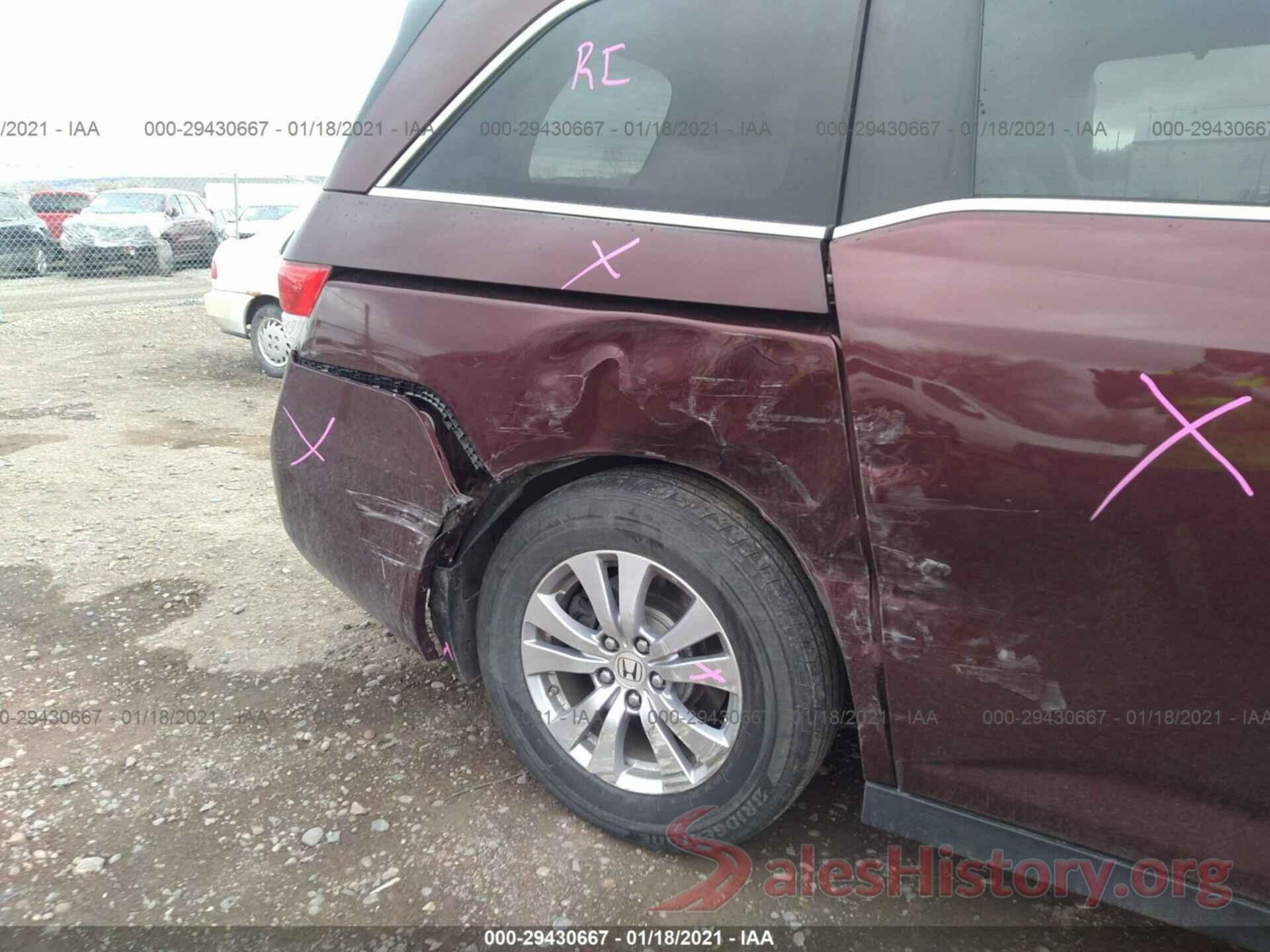 5FNRL5H64GB046351 2016 HONDA ODYSSEY