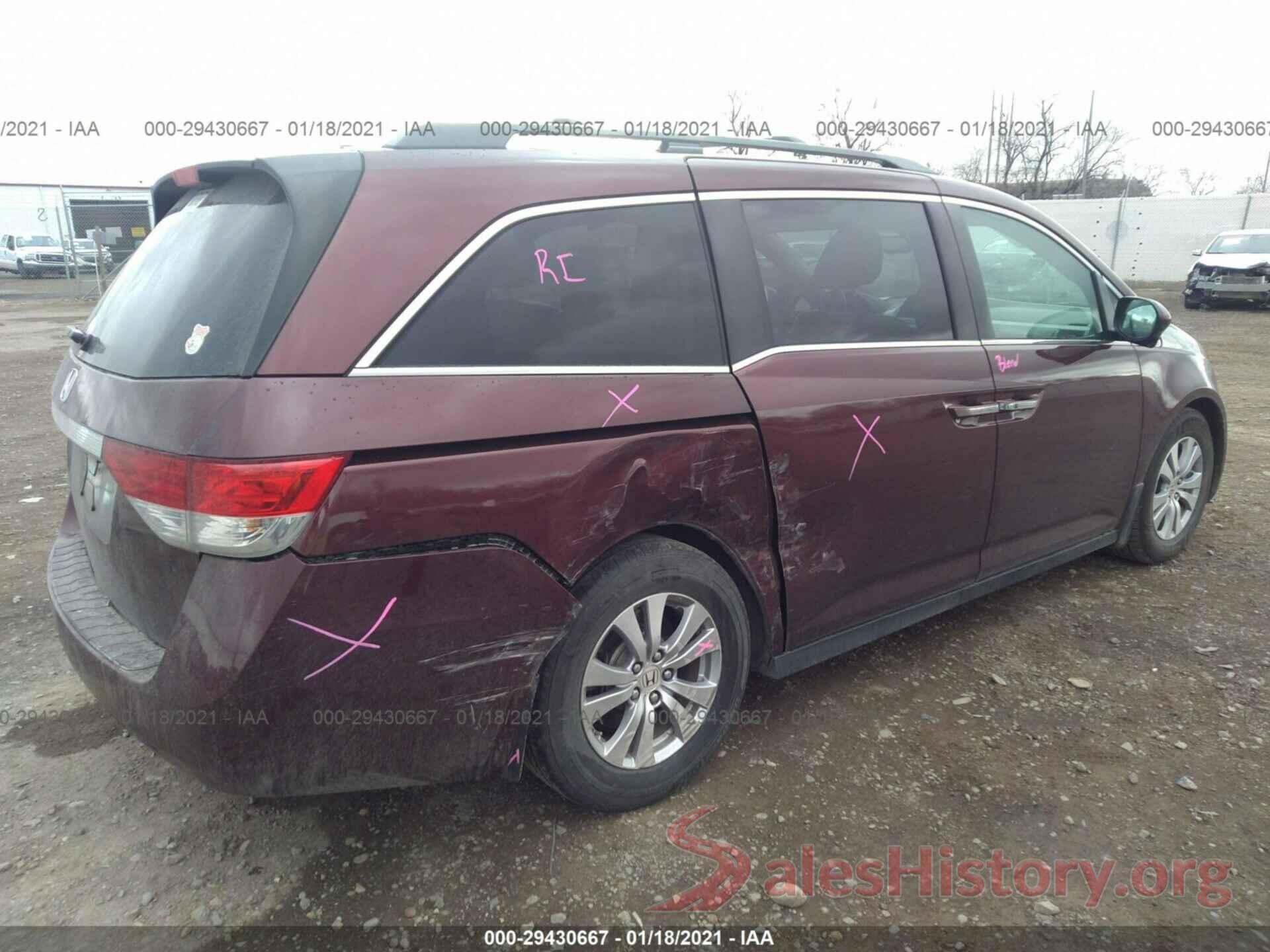 5FNRL5H64GB046351 2016 HONDA ODYSSEY