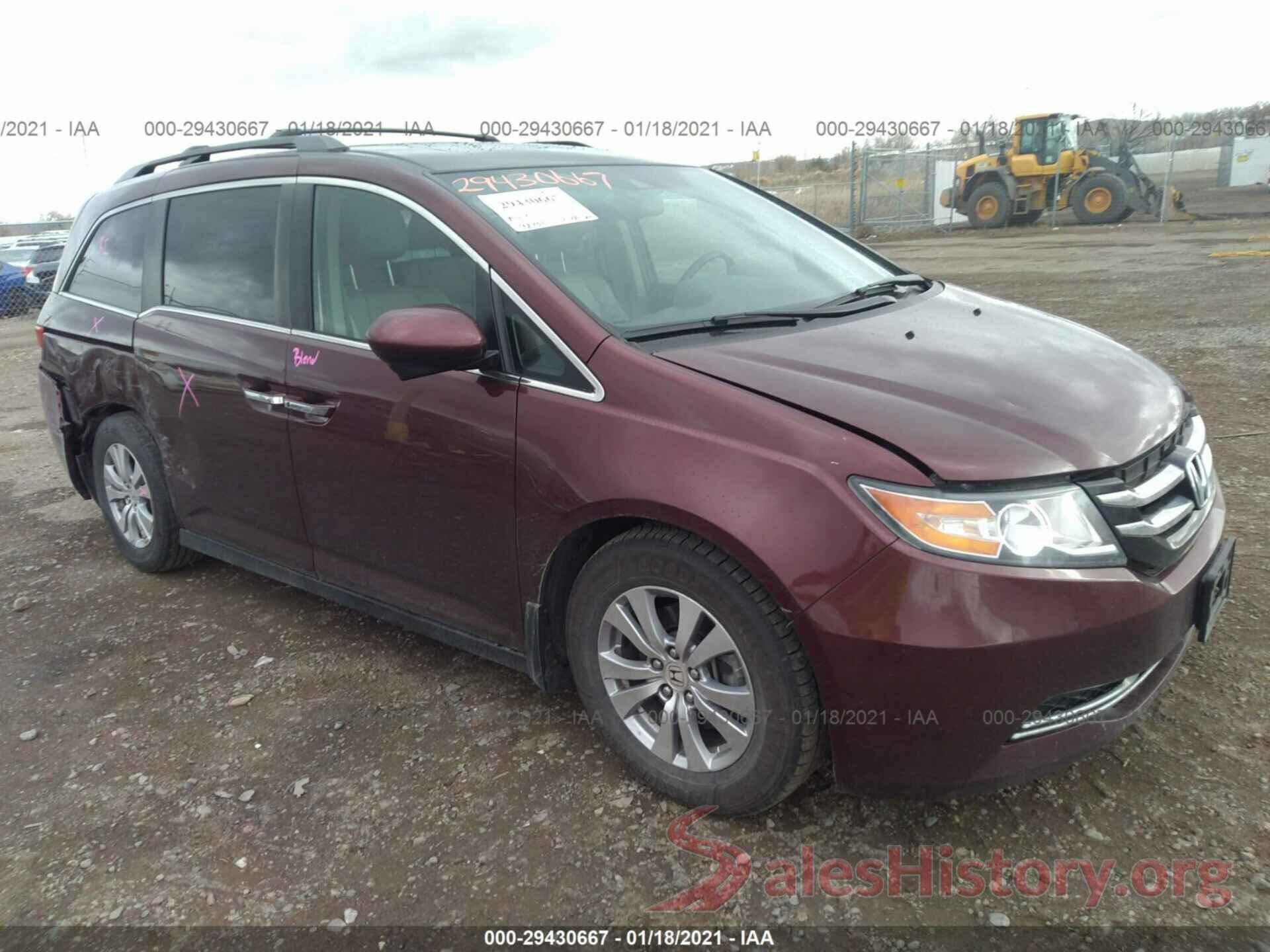 5FNRL5H64GB046351 2016 HONDA ODYSSEY