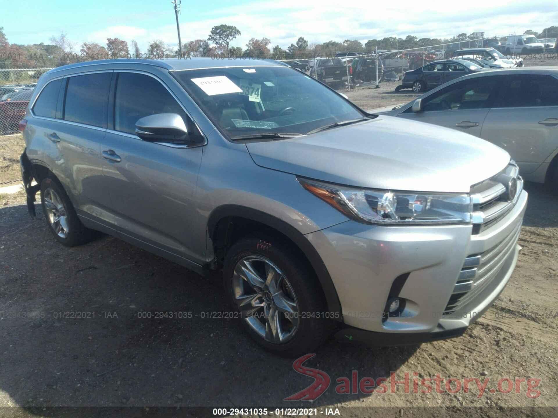 5TDYZRFH2KS314324 2019 TOYOTA HIGHLANDER