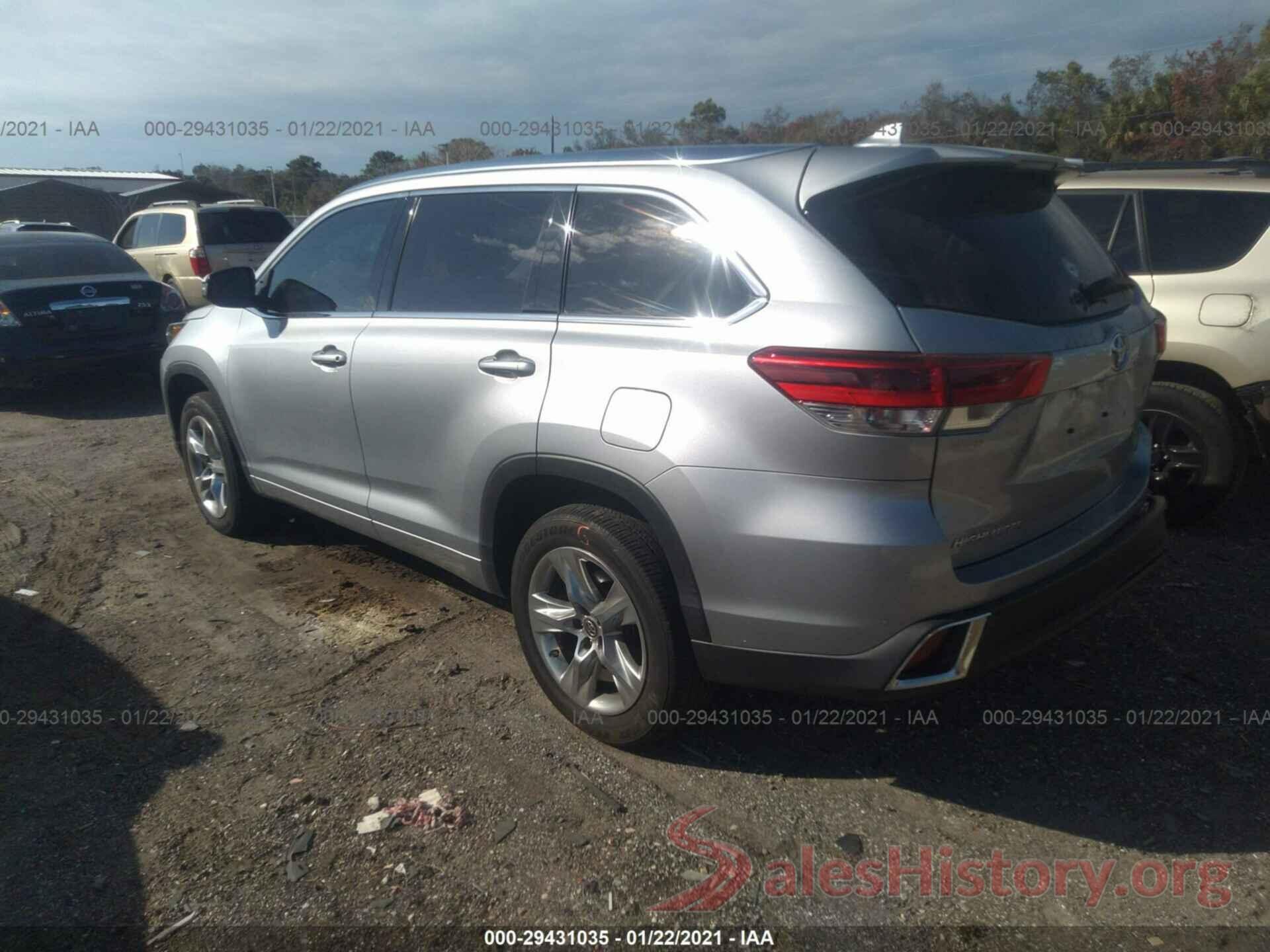 5TDYZRFH2KS314324 2019 TOYOTA HIGHLANDER