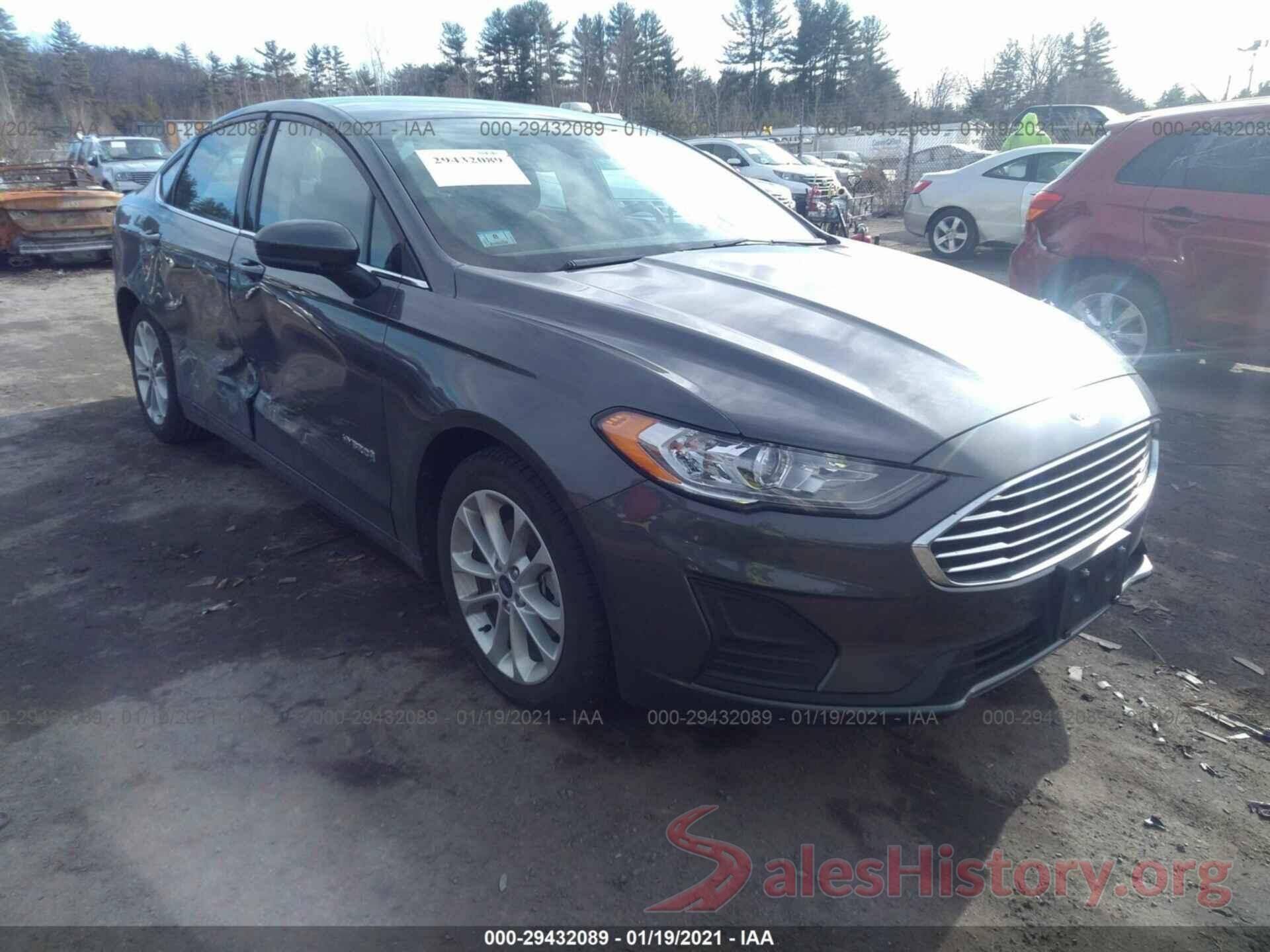 3FA6P0LU3KR156837 2019 FORD FUSION HYBRID