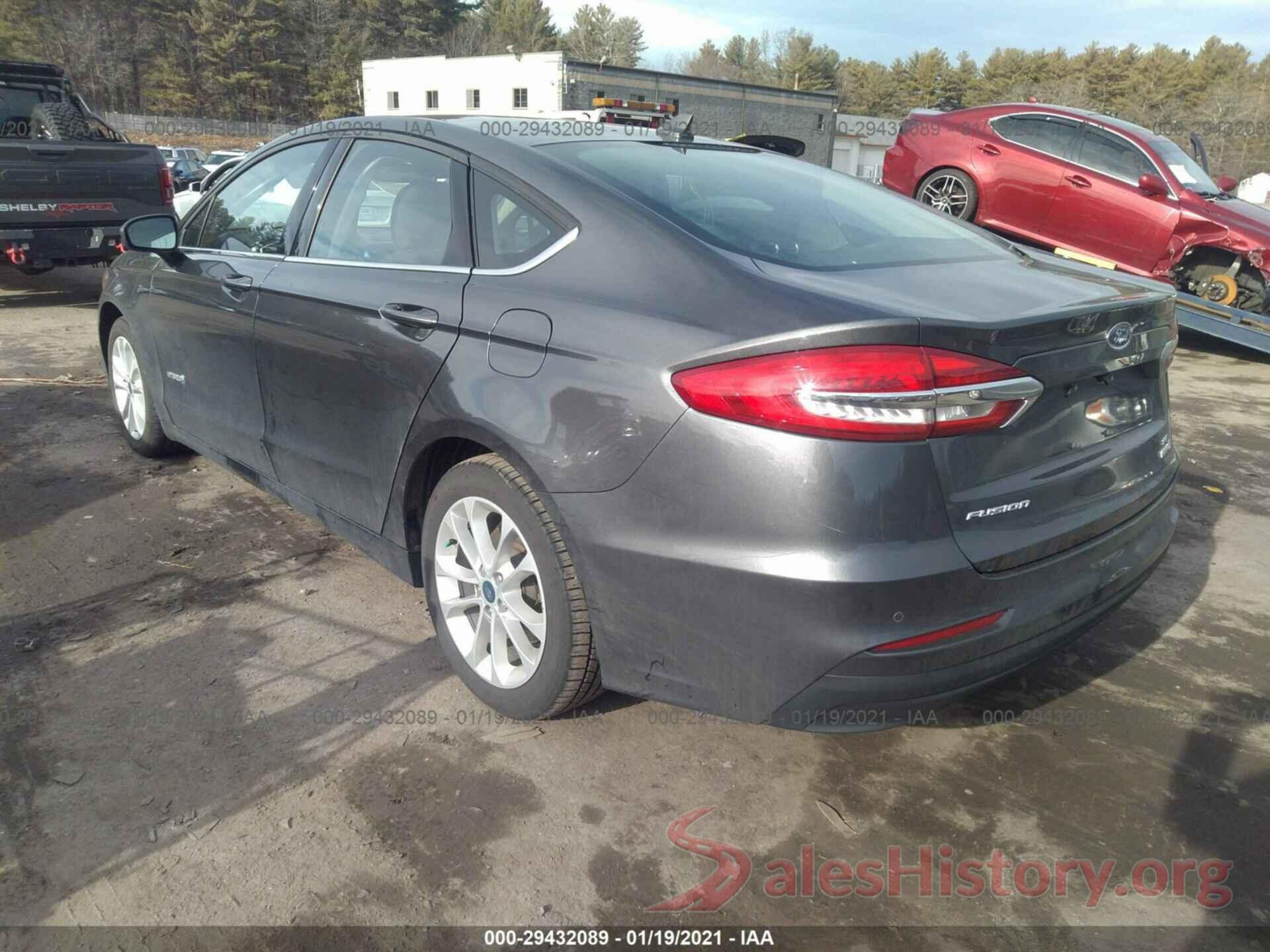 3FA6P0LU3KR156837 2019 FORD FUSION HYBRID