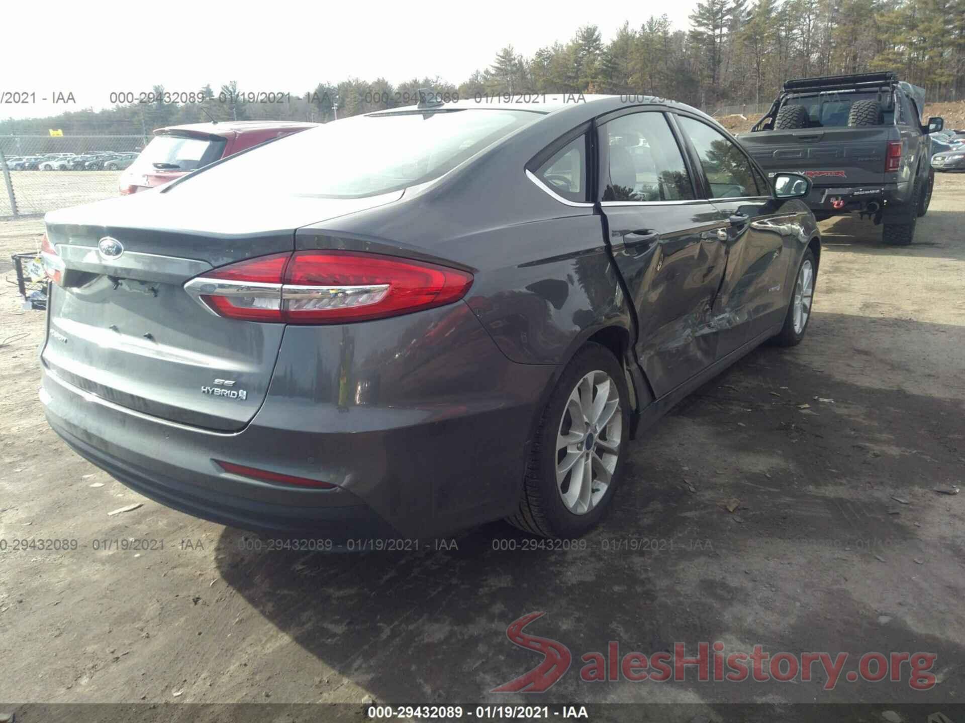 3FA6P0LU3KR156837 2019 FORD FUSION HYBRID