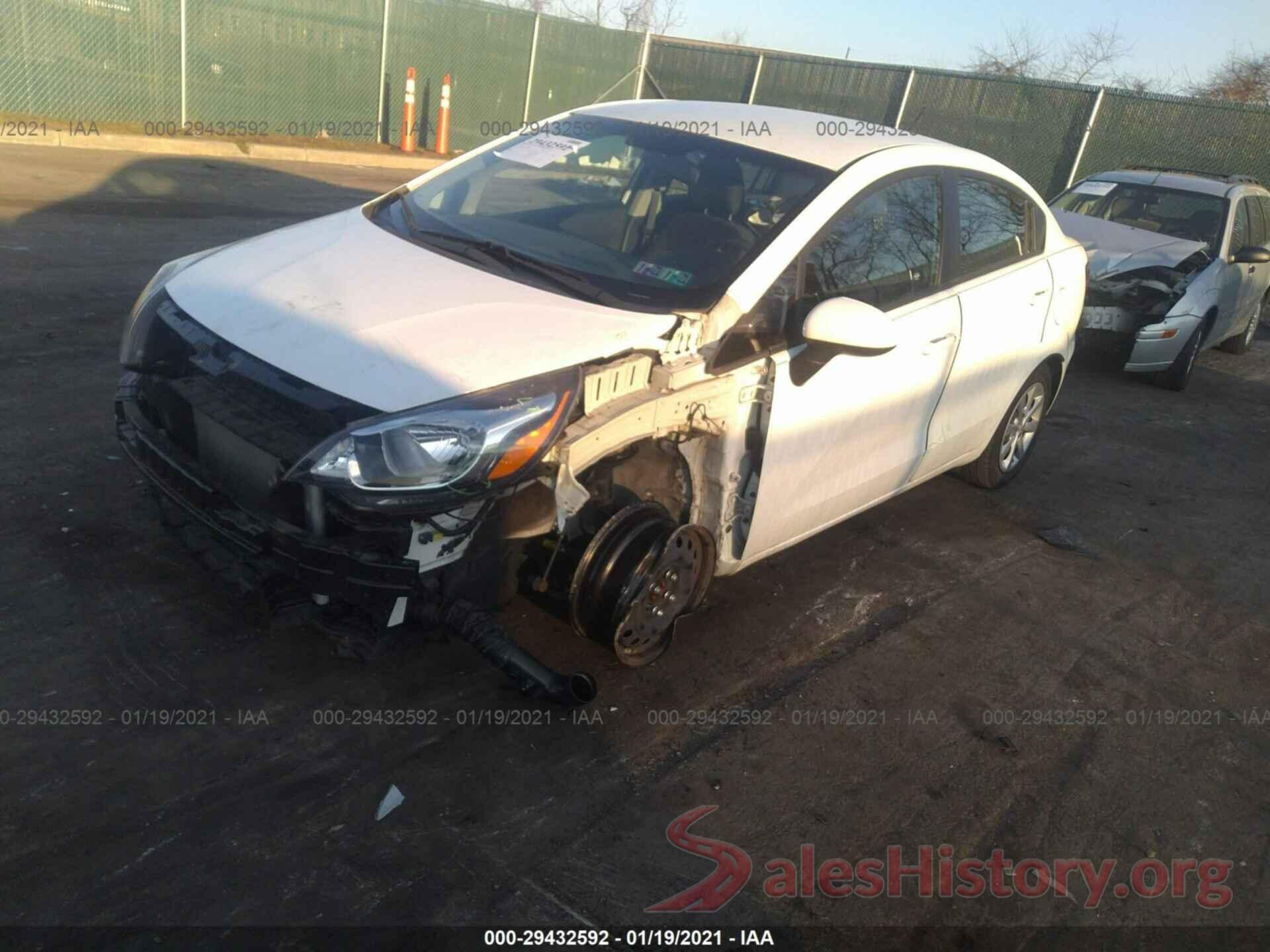 KNADM4A35G6588584 2016 KIA RIO