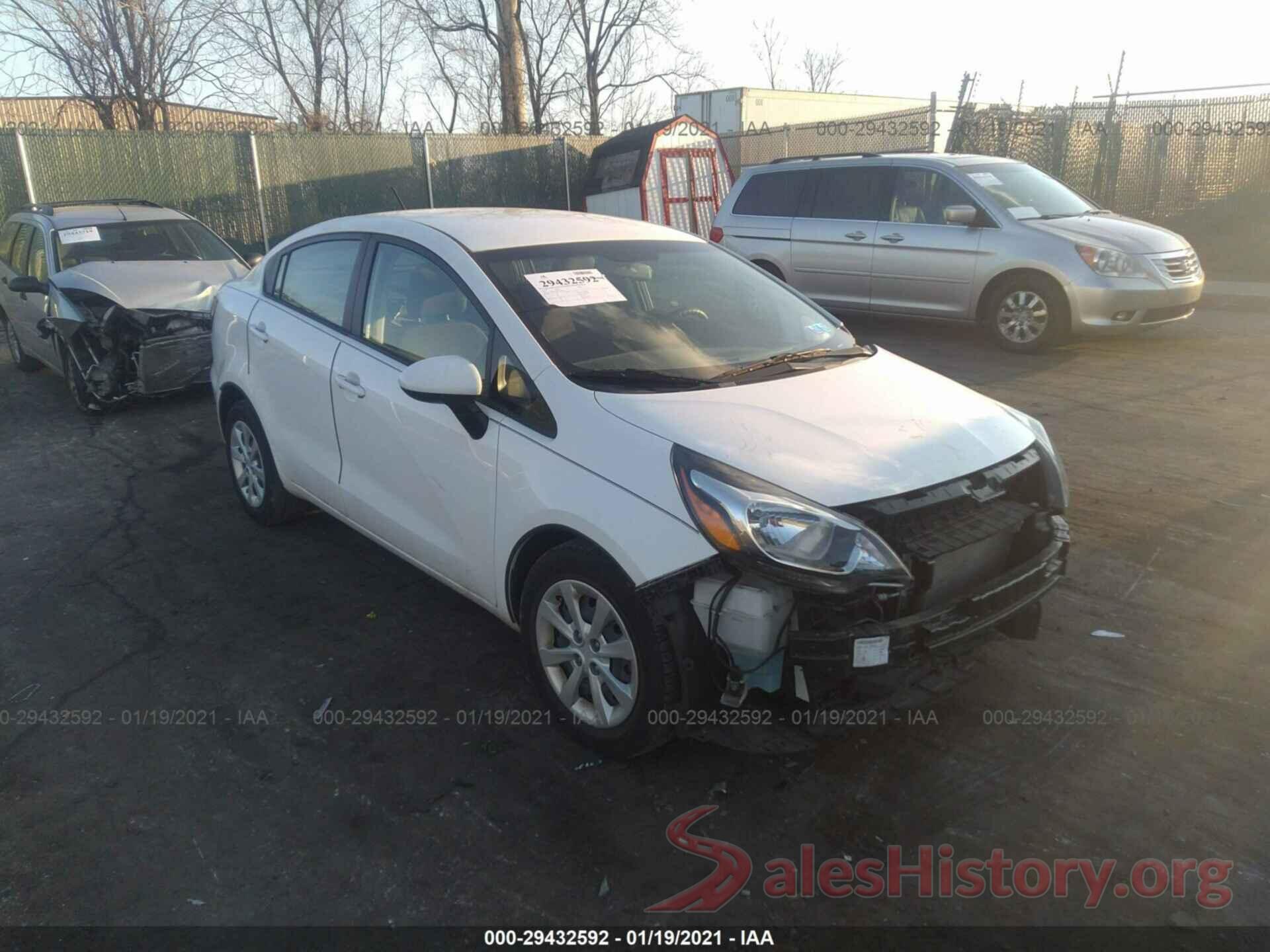 KNADM4A35G6588584 2016 KIA RIO