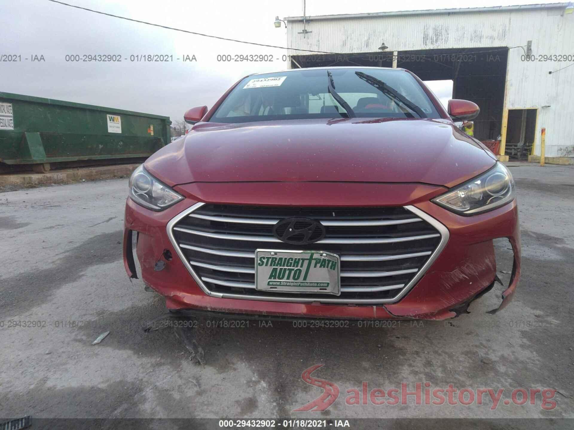 KMHD74LF2HU302118 2017 HYUNDAI ELANTRA