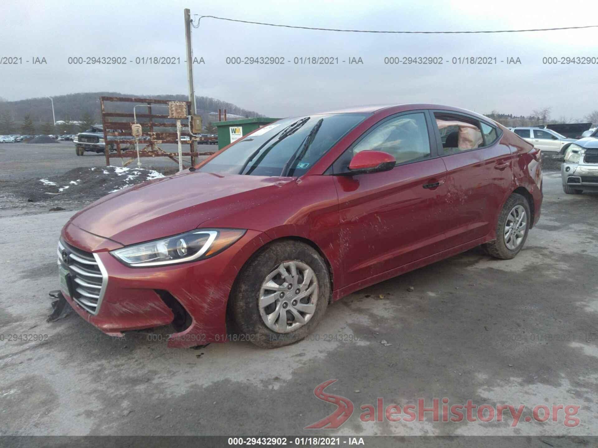 KMHD74LF2HU302118 2017 HYUNDAI ELANTRA