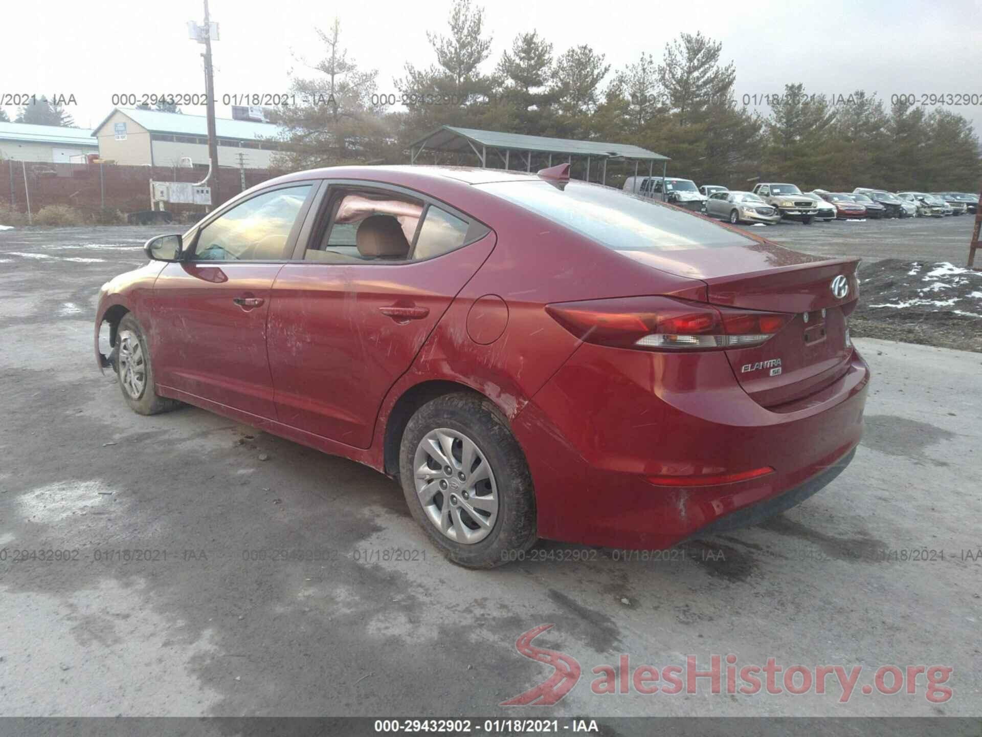 KMHD74LF2HU302118 2017 HYUNDAI ELANTRA