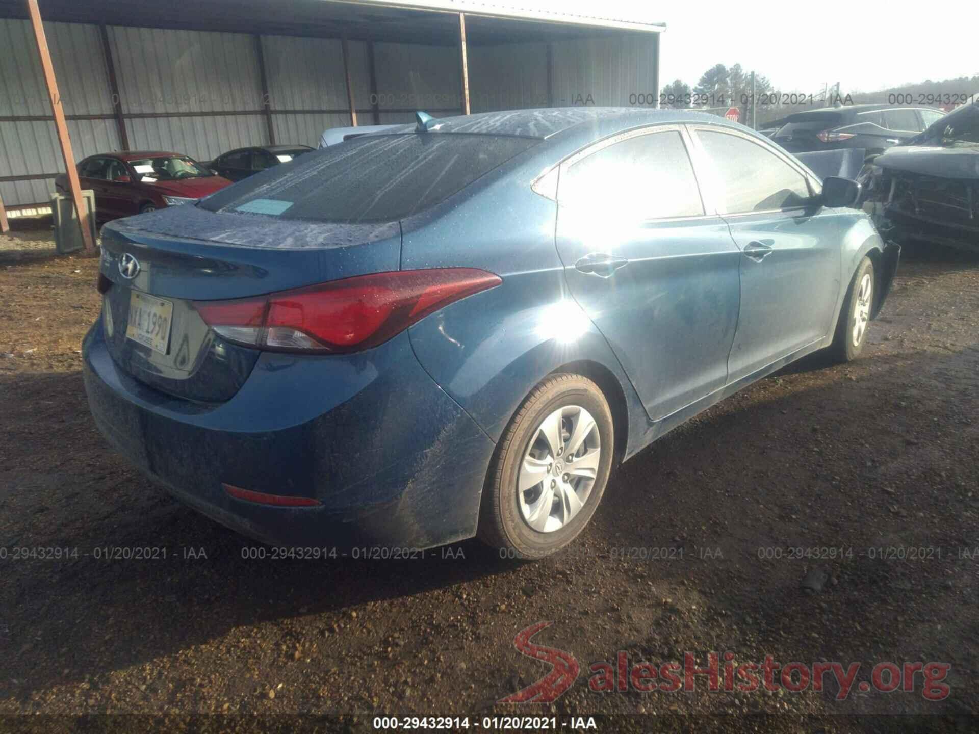 KMHDH4AE3GU501135 2016 HYUNDAI ELANTRA