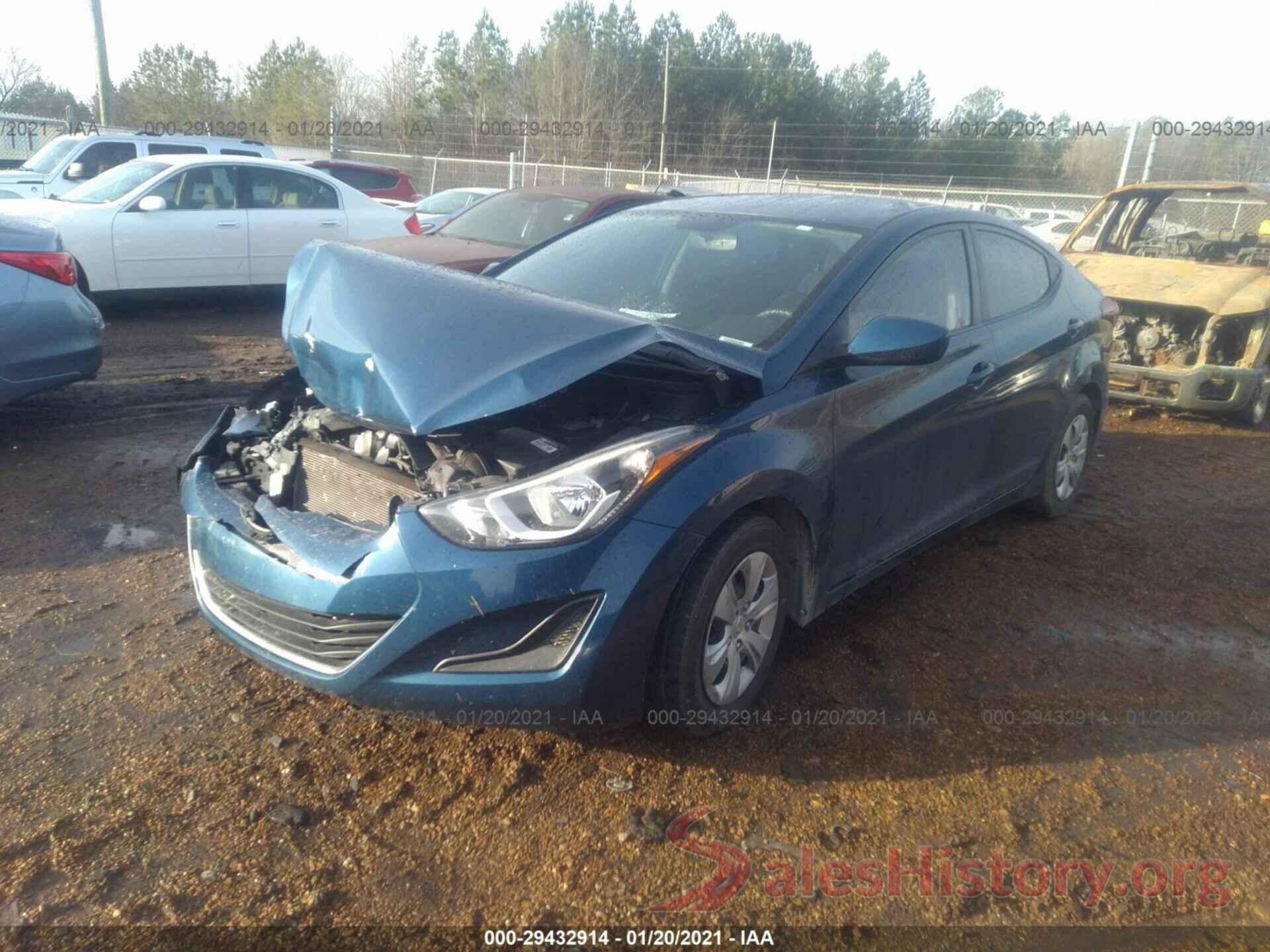 KMHDH4AE3GU501135 2016 HYUNDAI ELANTRA