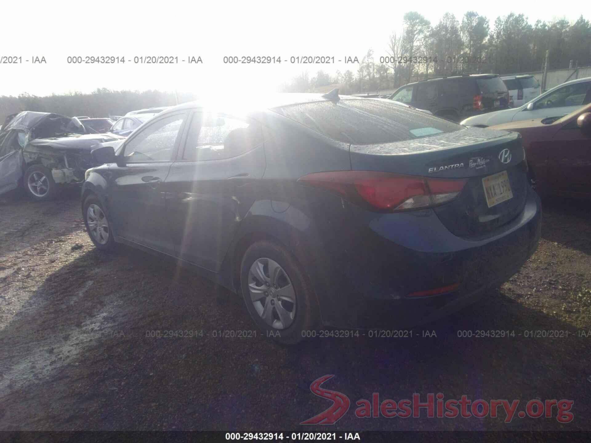 KMHDH4AE3GU501135 2016 HYUNDAI ELANTRA