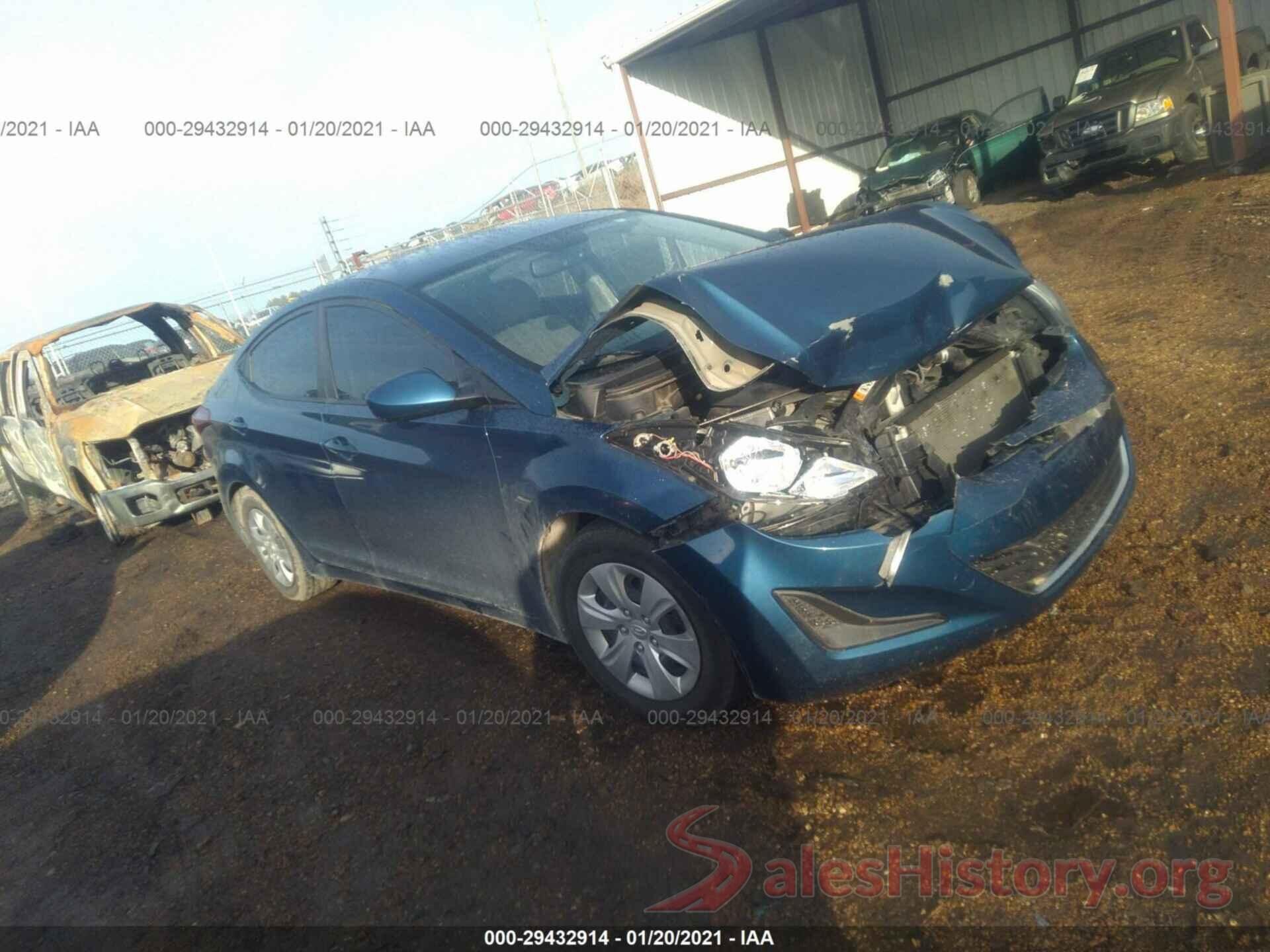 KMHDH4AE3GU501135 2016 HYUNDAI ELANTRA