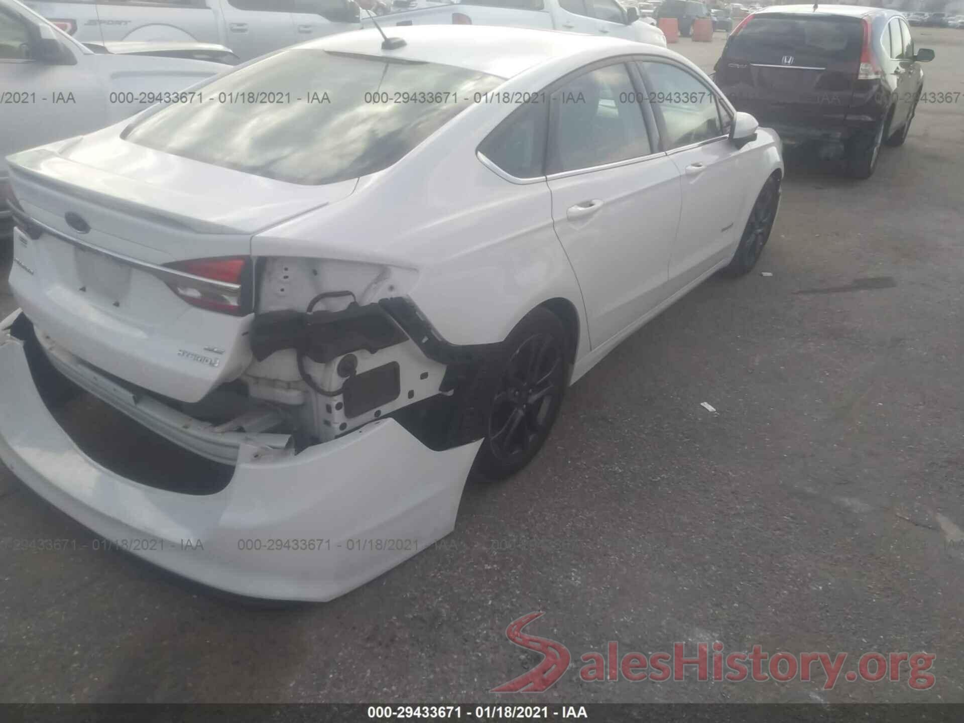 3FA6P0LU3JR137543 2018 FORD FUSION HYBRID