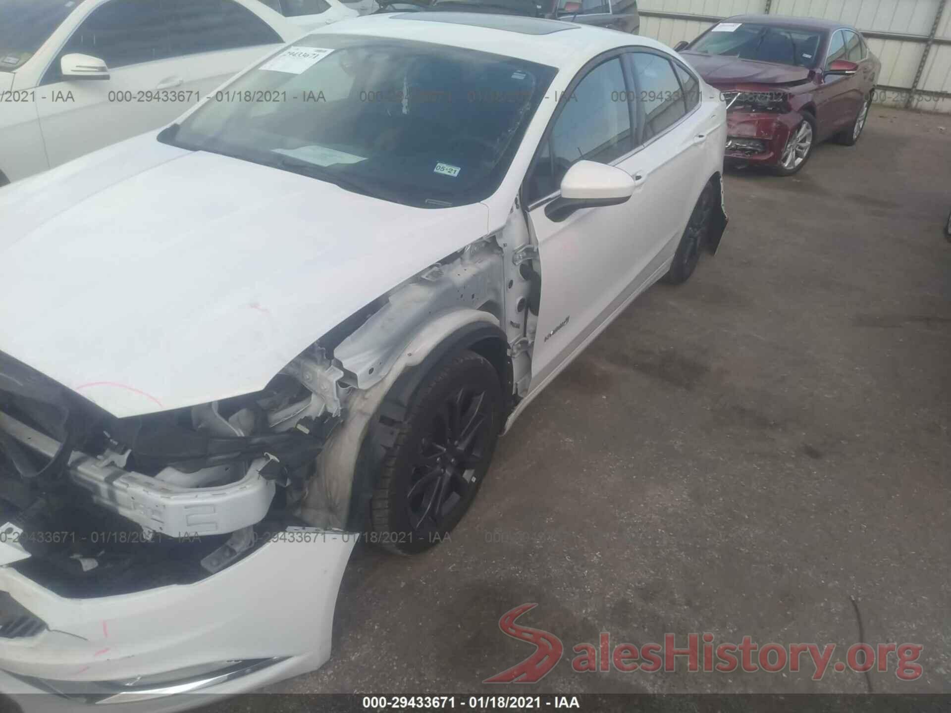 3FA6P0LU3JR137543 2018 FORD FUSION HYBRID