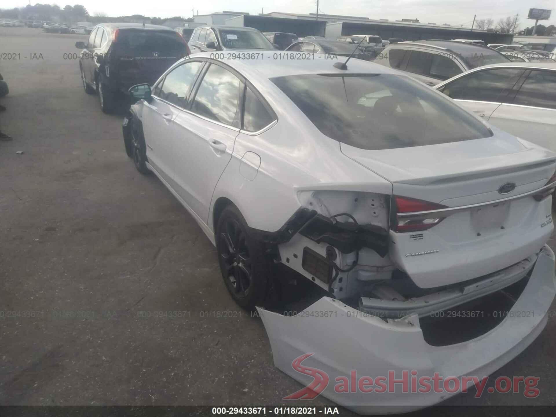 3FA6P0LU3JR137543 2018 FORD FUSION HYBRID