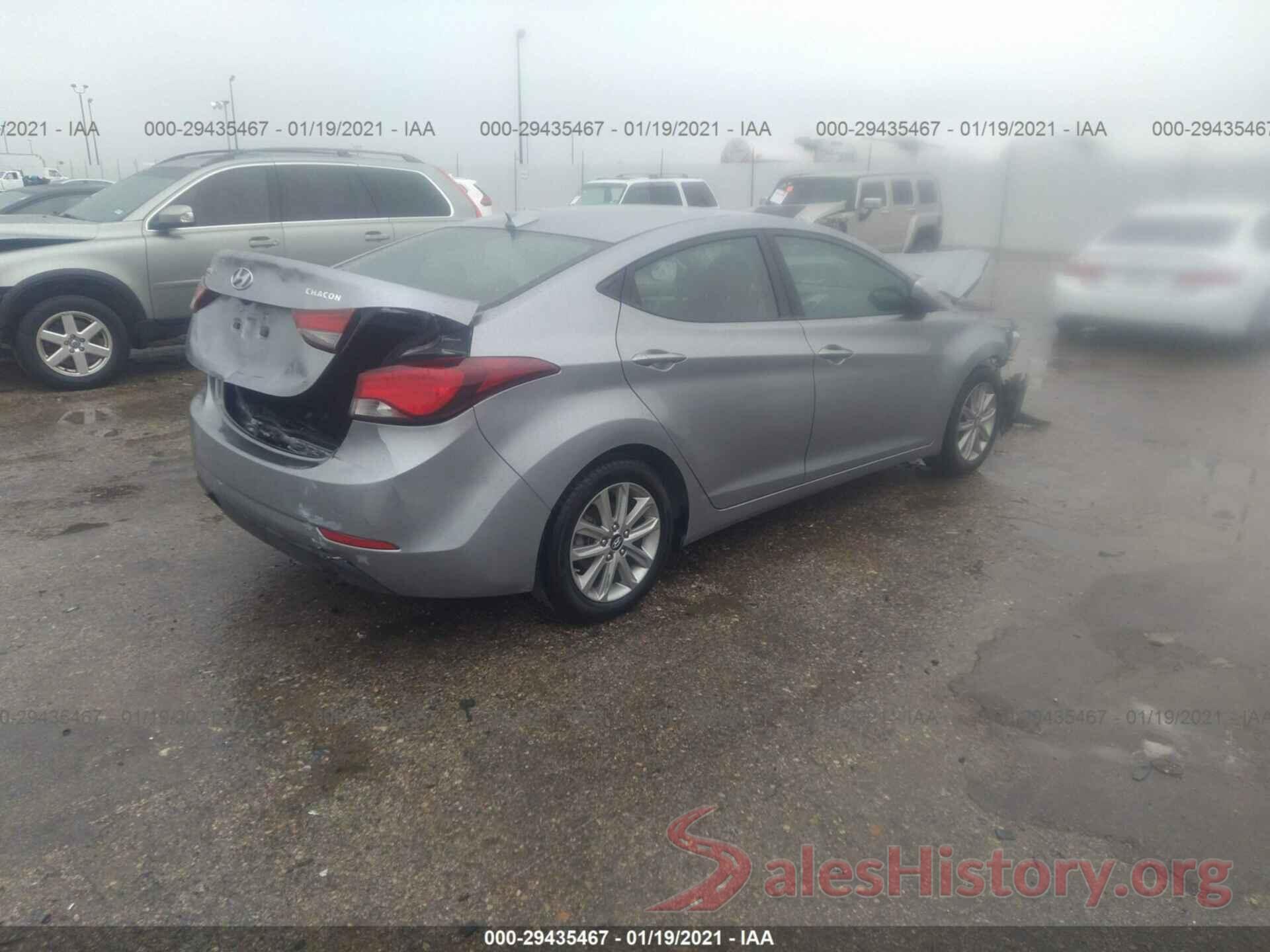 5NPDH4AE4GH781369 2016 HYUNDAI ELANTRA