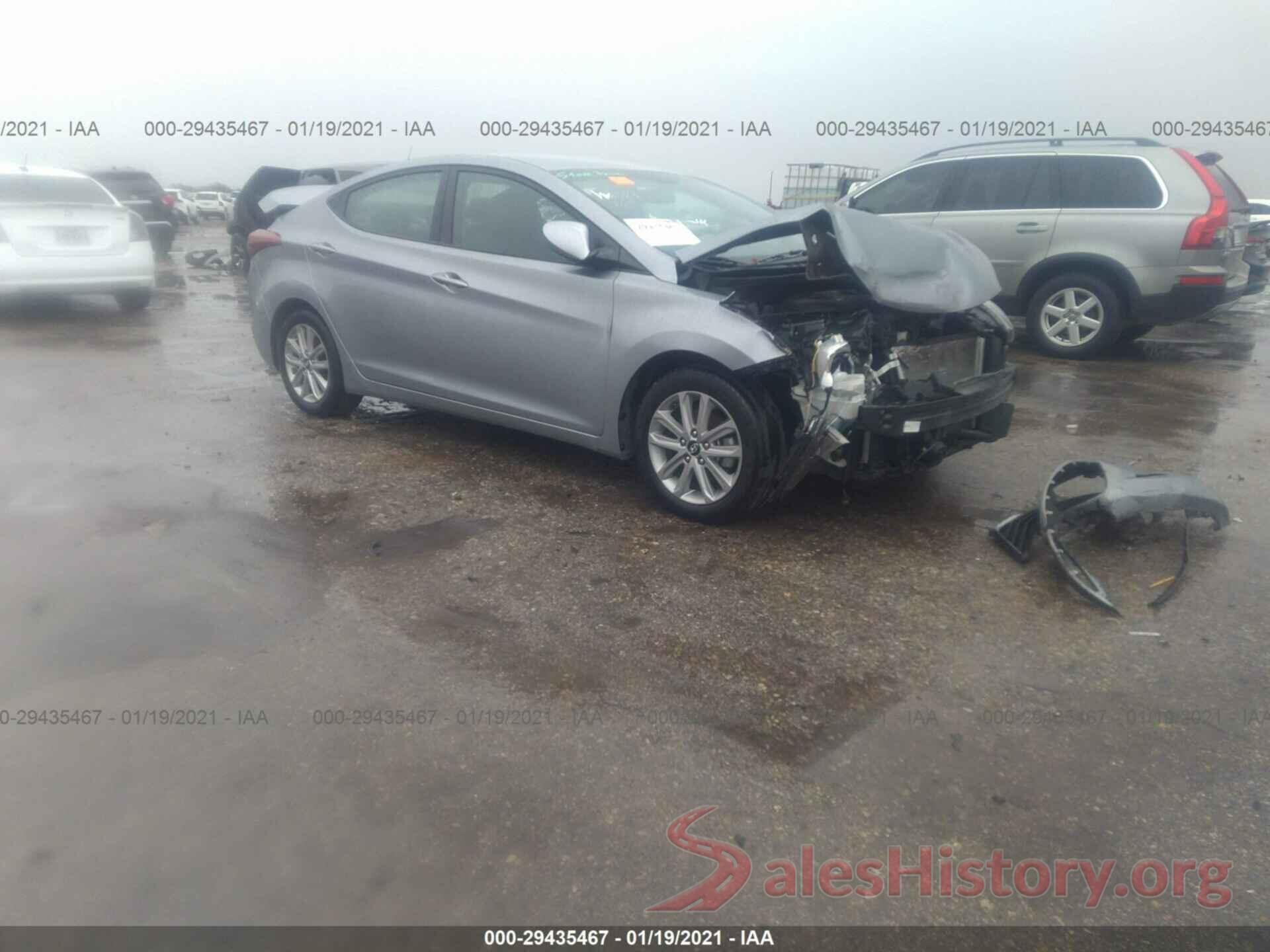 5NPDH4AE4GH781369 2016 HYUNDAI ELANTRA