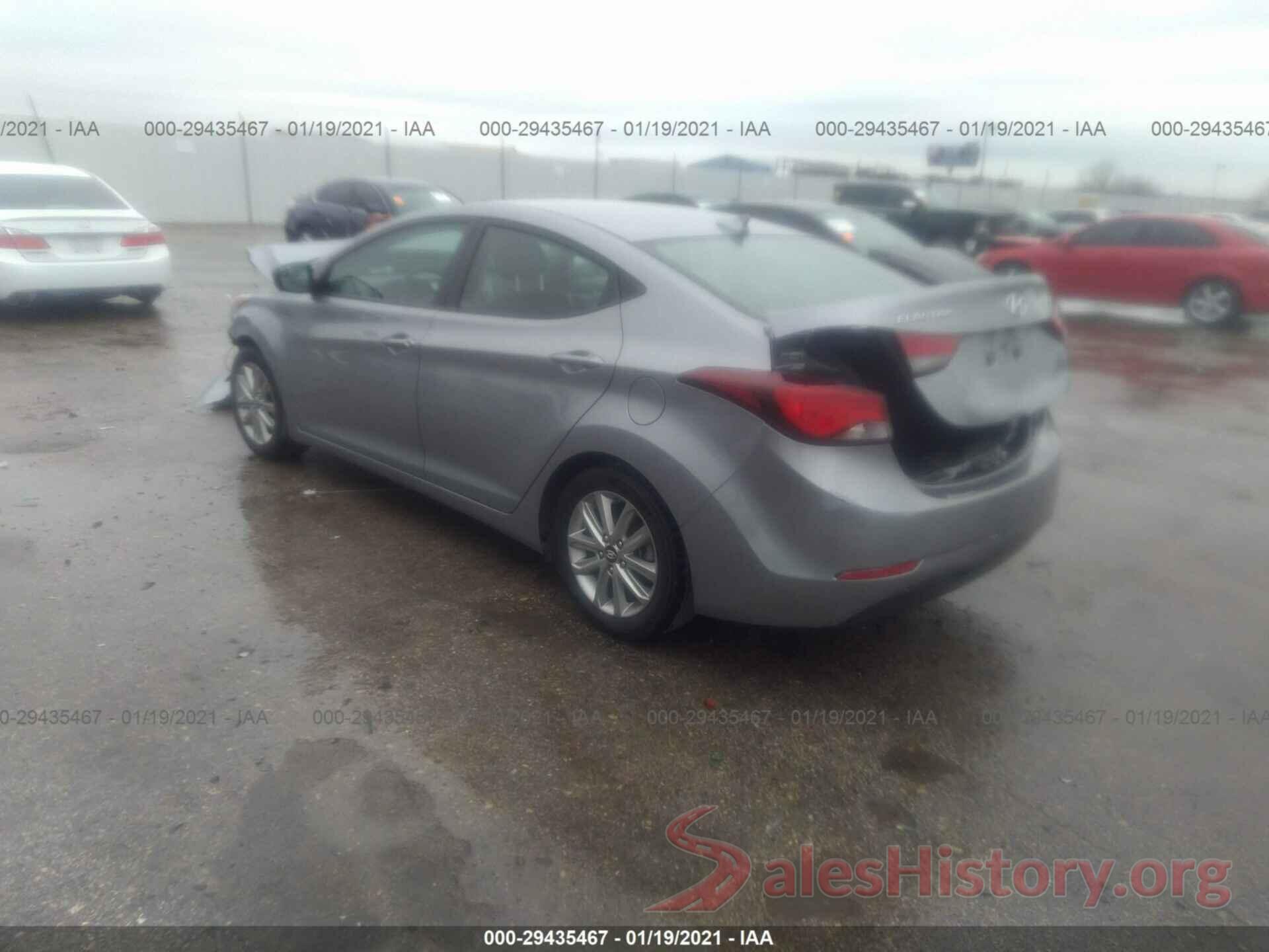 5NPDH4AE4GH781369 2016 HYUNDAI ELANTRA