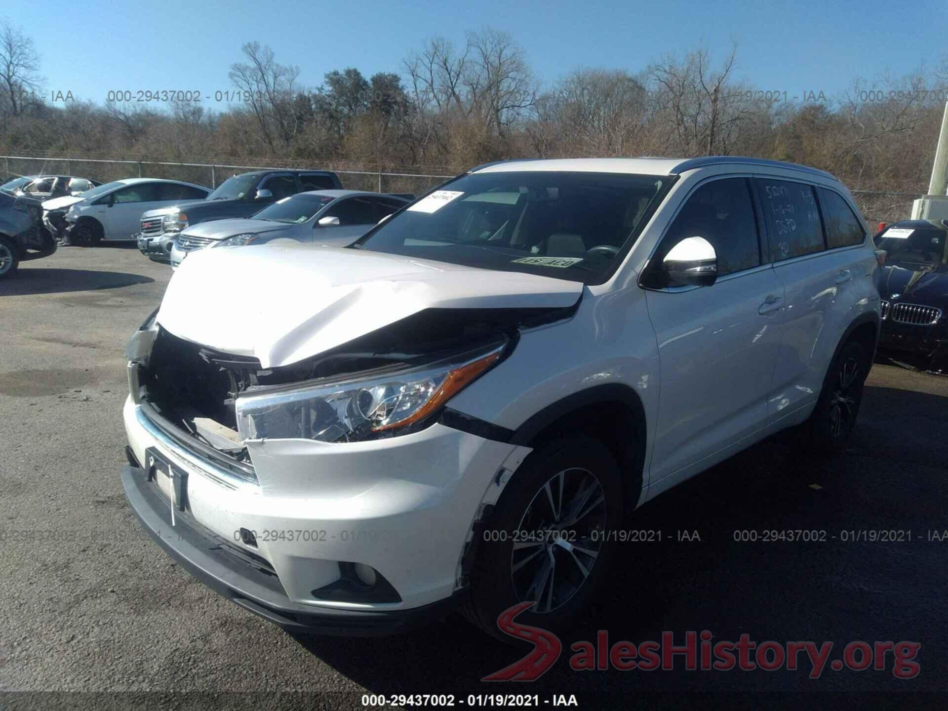 5TDKKRFH0GS502471 2016 TOYOTA HIGHLANDER