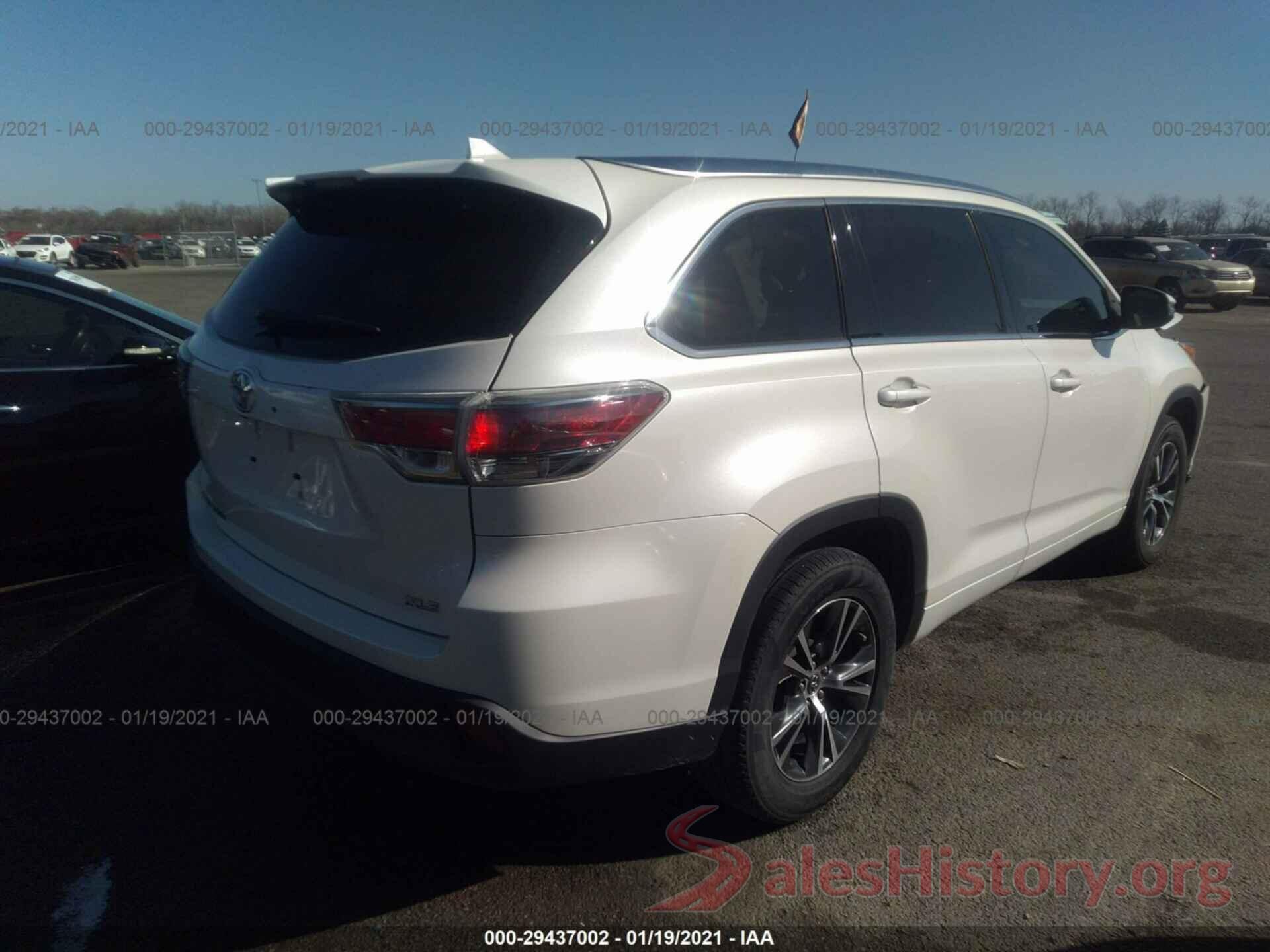 5TDKKRFH0GS502471 2016 TOYOTA HIGHLANDER