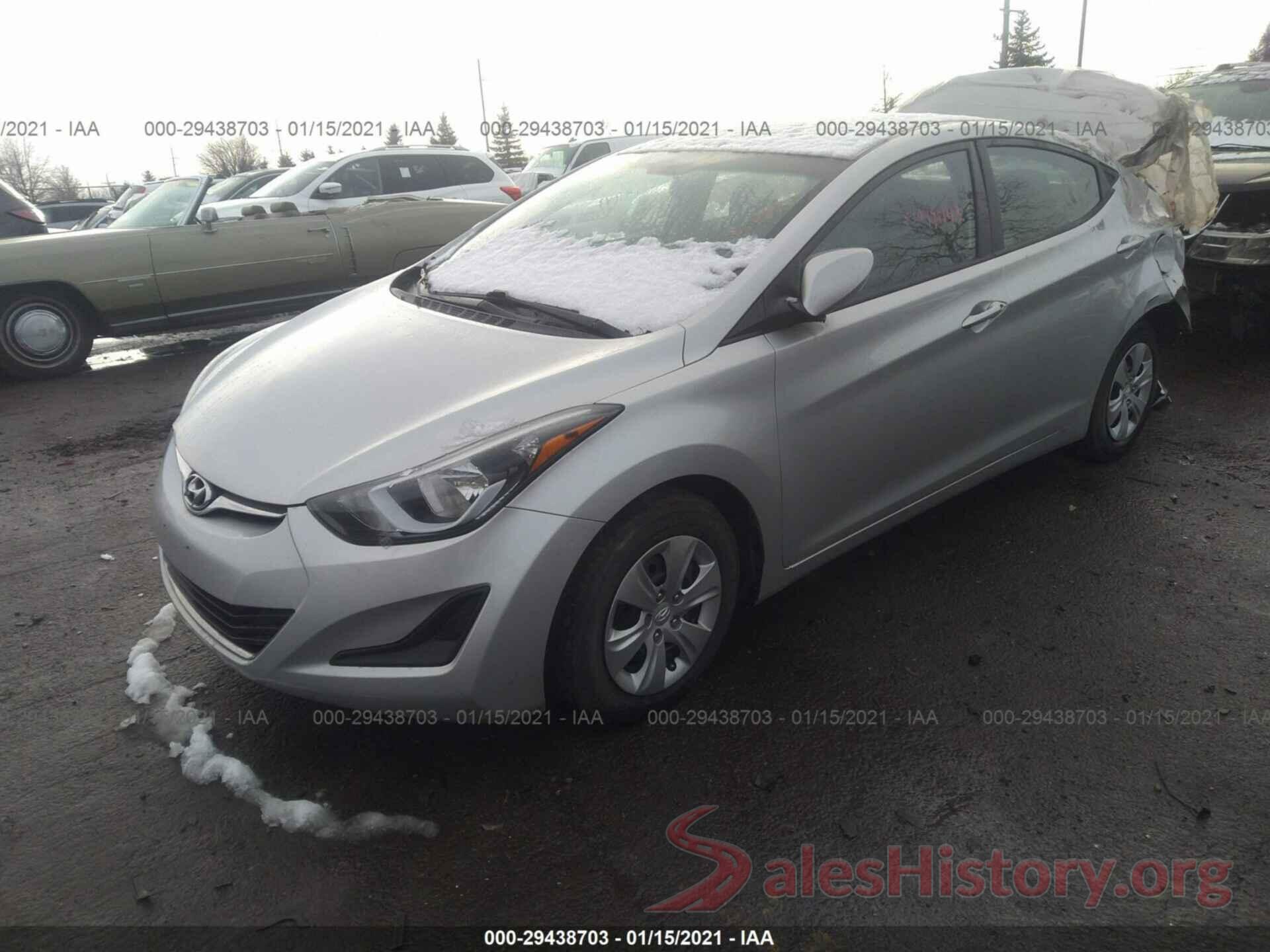 5NPDH4AE6GH768610 2016 HYUNDAI ELANTRA