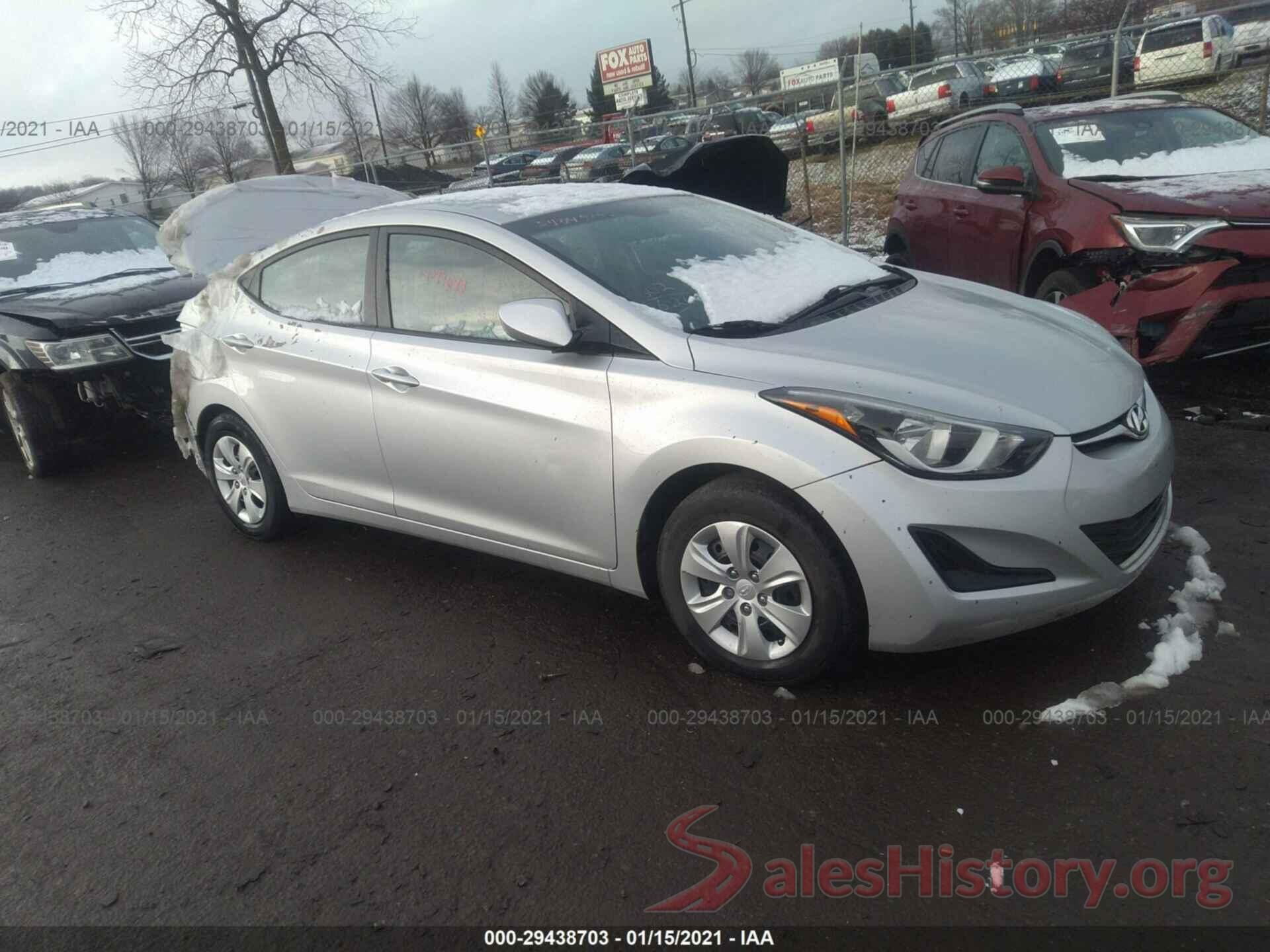 5NPDH4AE6GH768610 2016 HYUNDAI ELANTRA