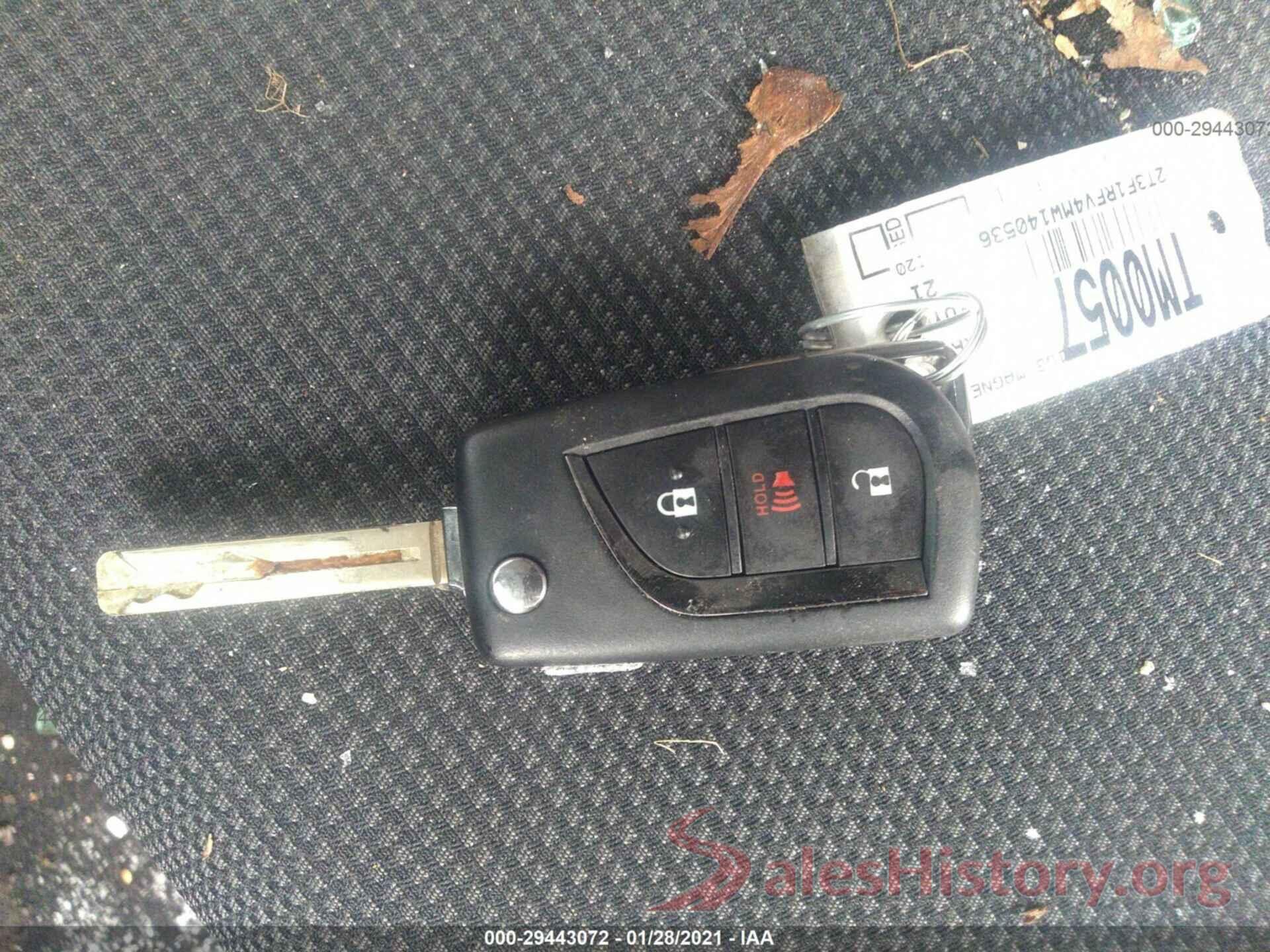 2T3F1RFV4MW140536 2021 TOYOTA RAV4