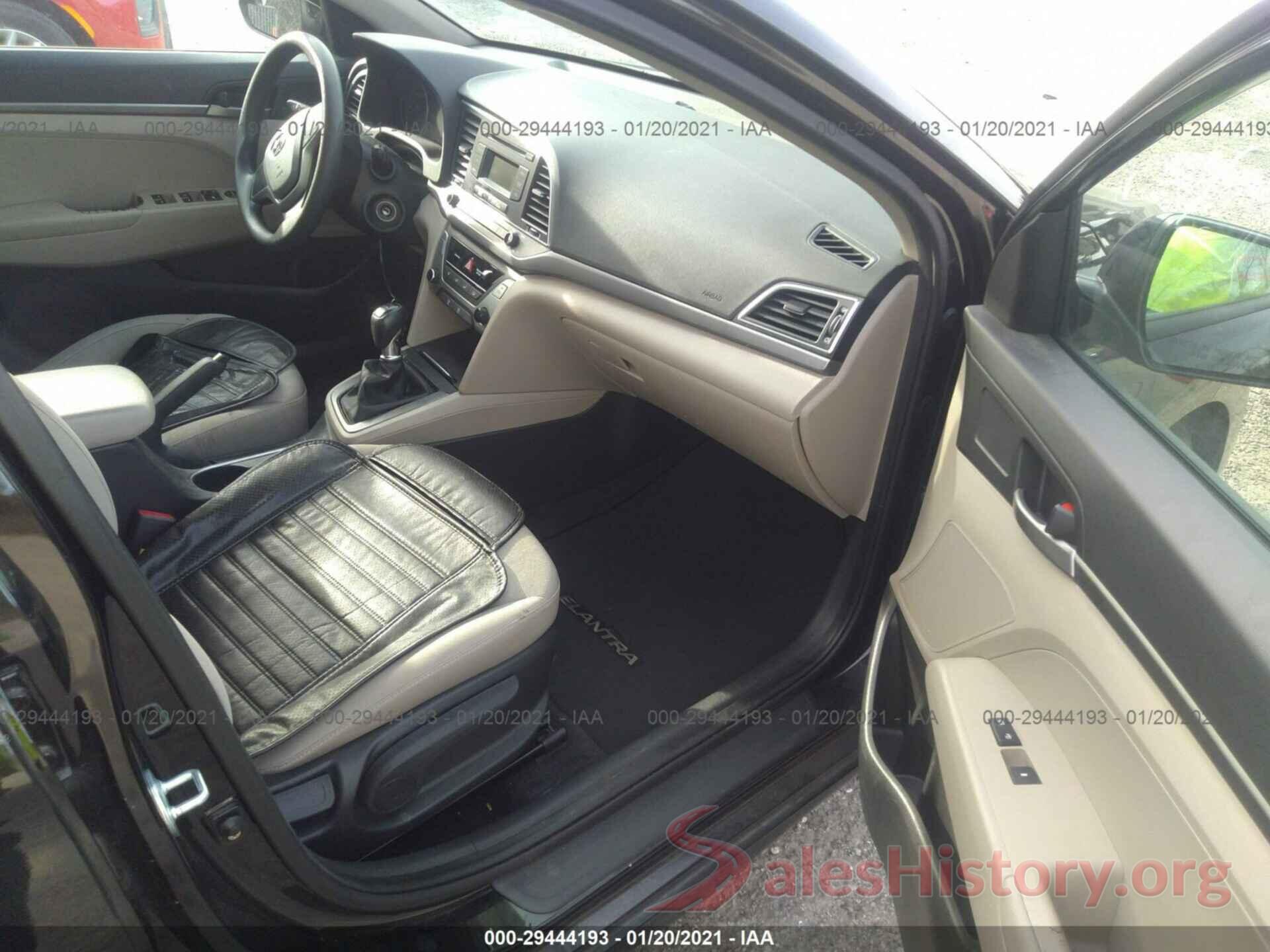 KMHD74LF2HU128096 2017 HYUNDAI ELANTRA