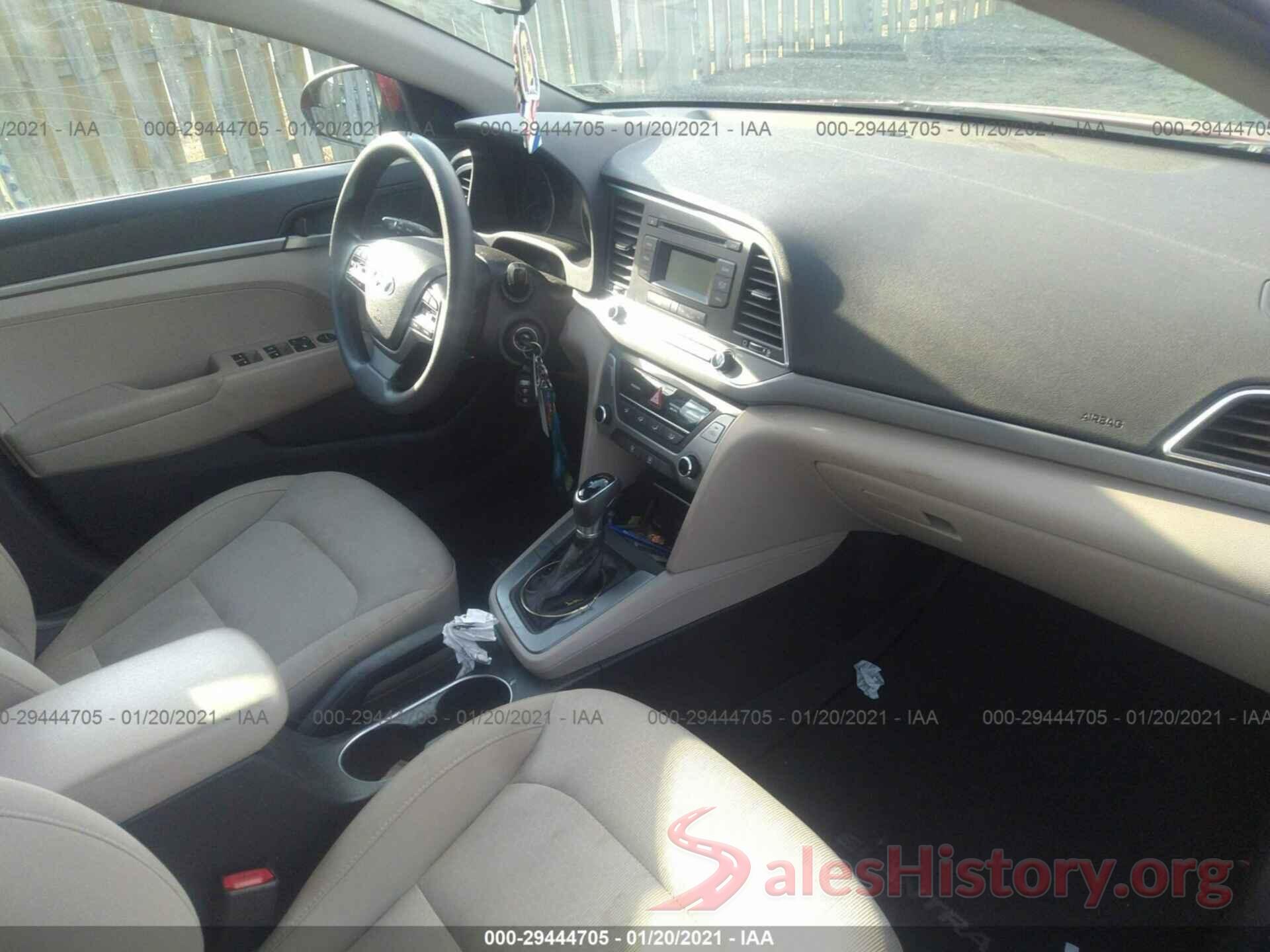 KMHD74LFXHU372854 2017 HYUNDAI ELANTRA