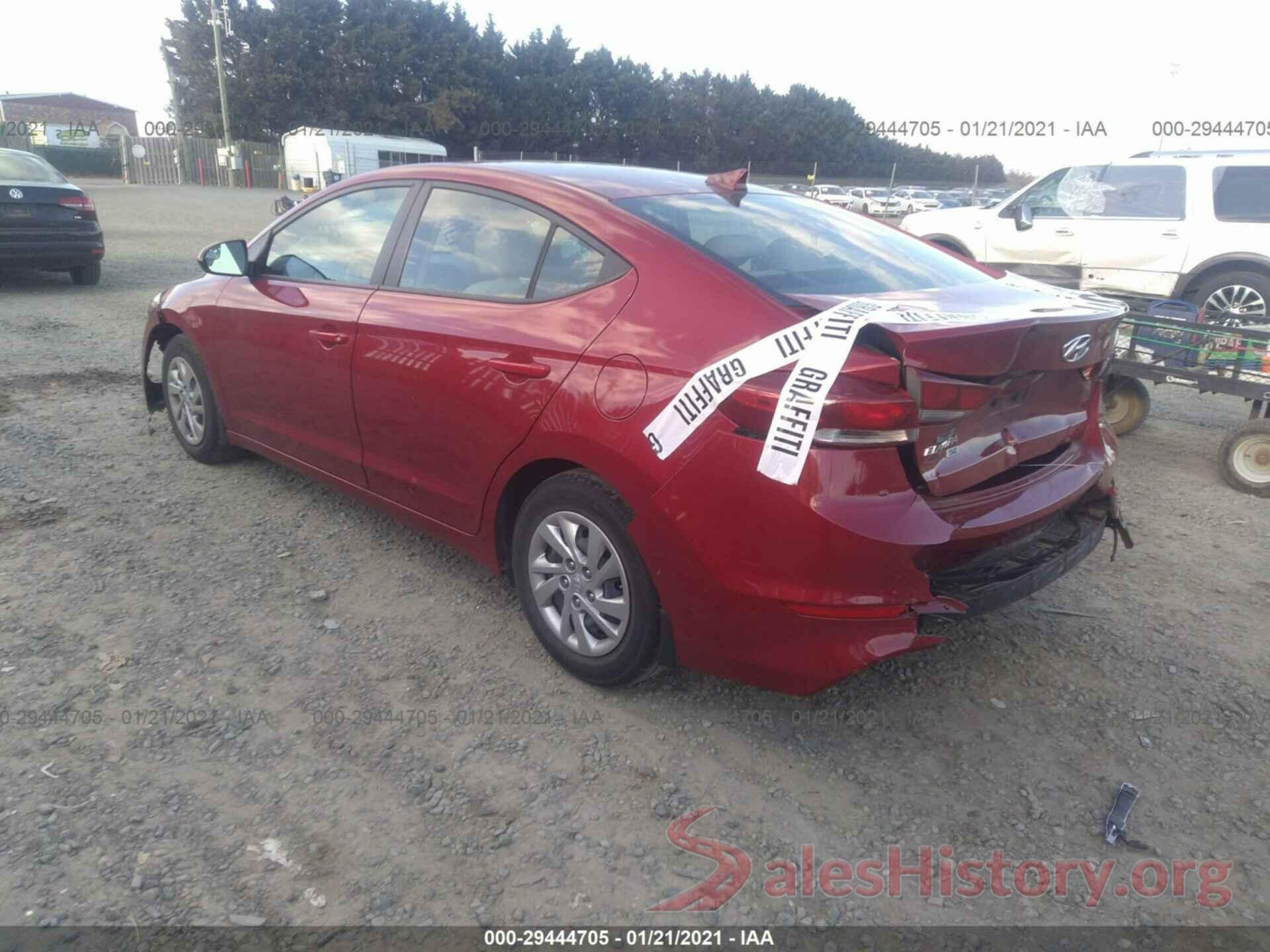 KMHD74LFXHU372854 2017 HYUNDAI ELANTRA