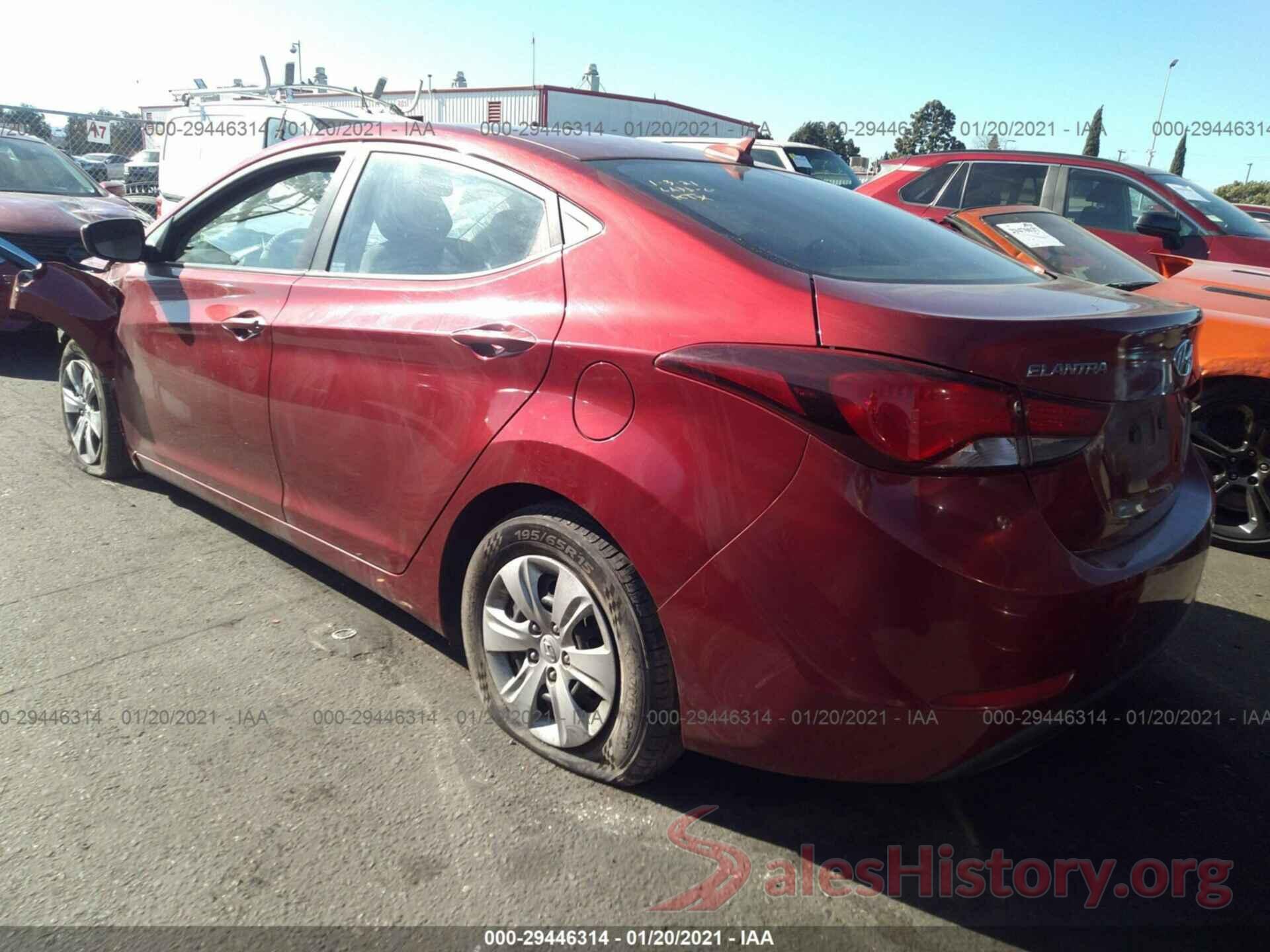 5NPDH4AE5GH715705 2016 HYUNDAI ELANTRA