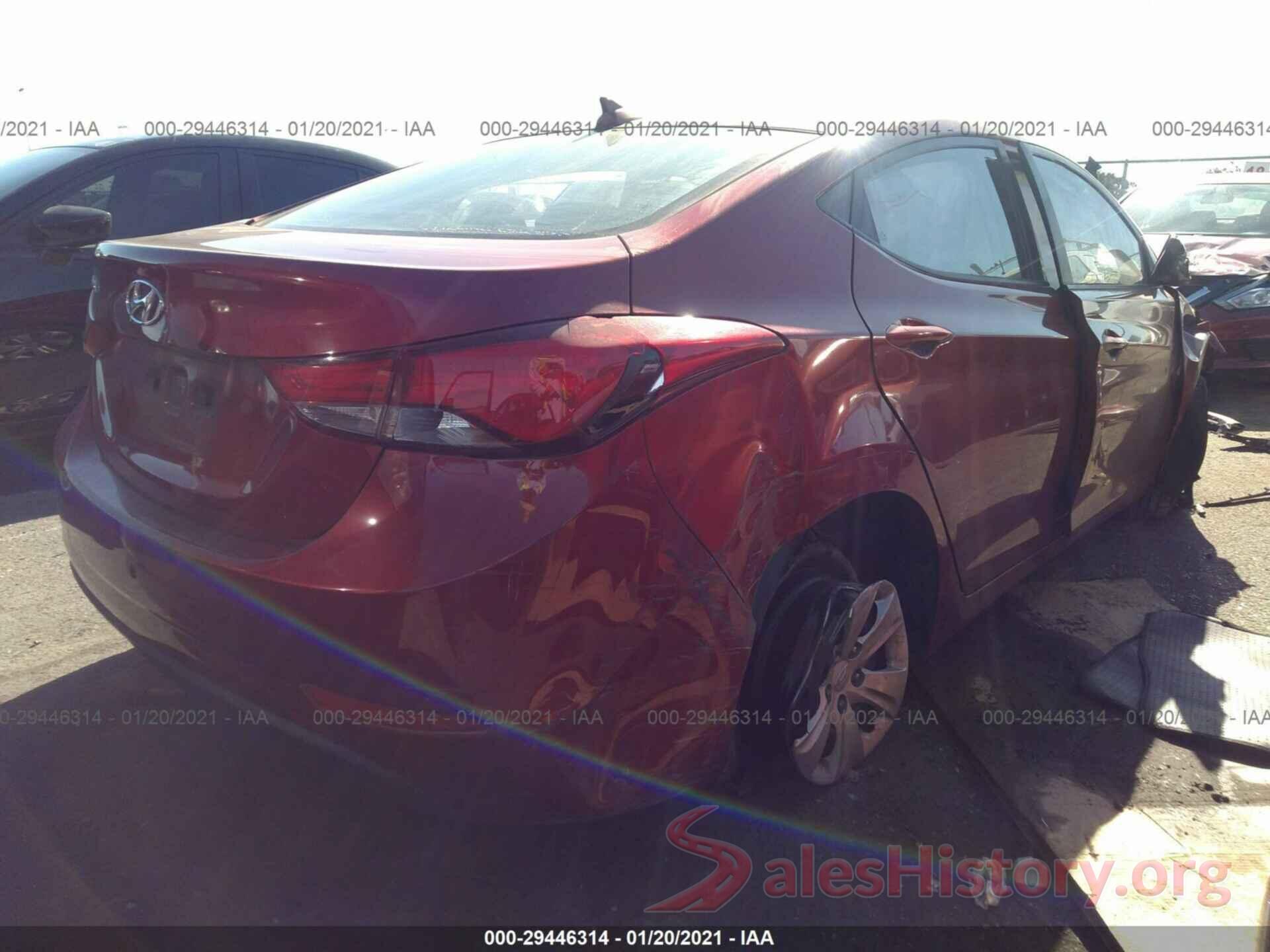 5NPDH4AE5GH715705 2016 HYUNDAI ELANTRA