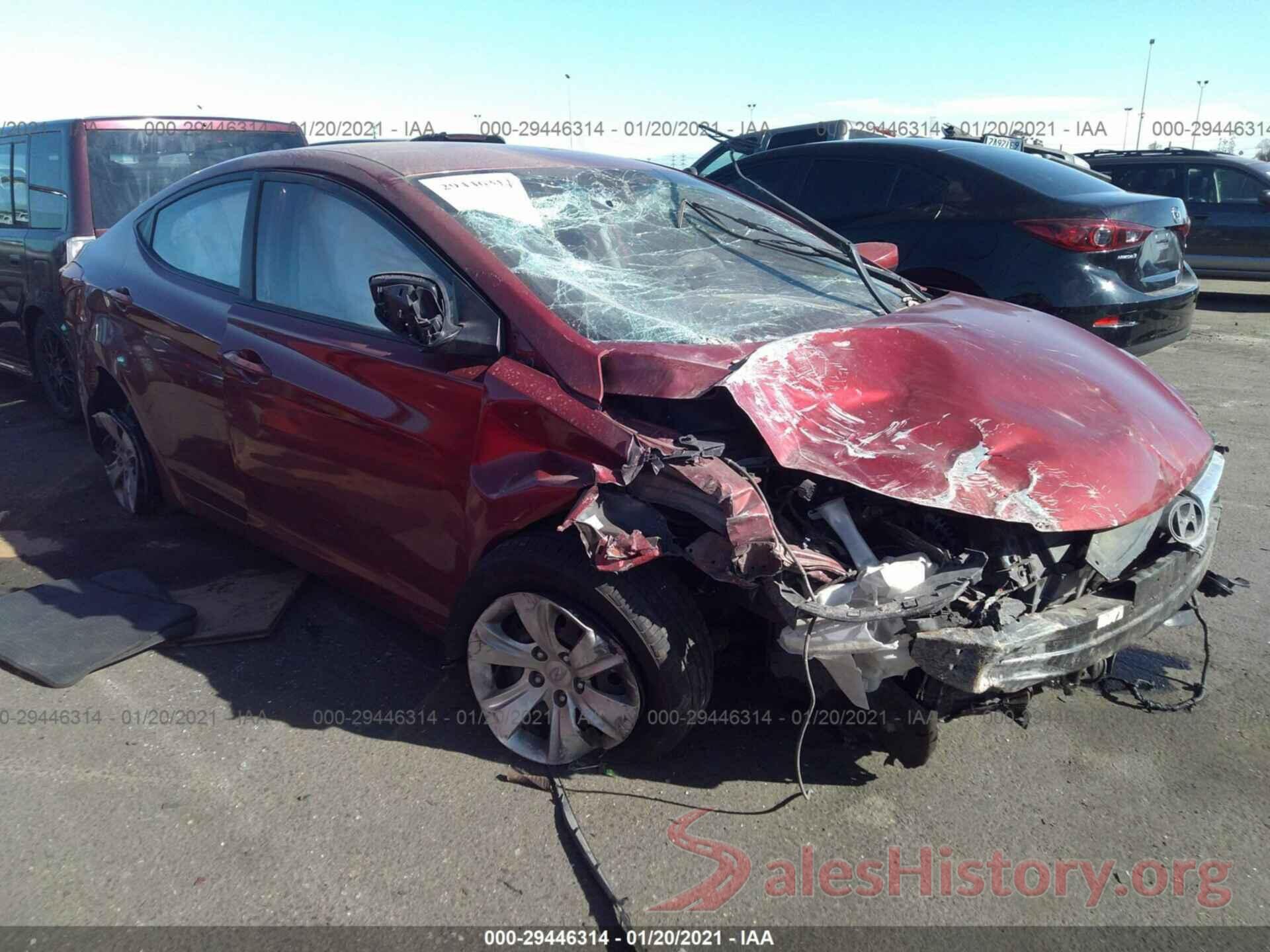 5NPDH4AE5GH715705 2016 HYUNDAI ELANTRA