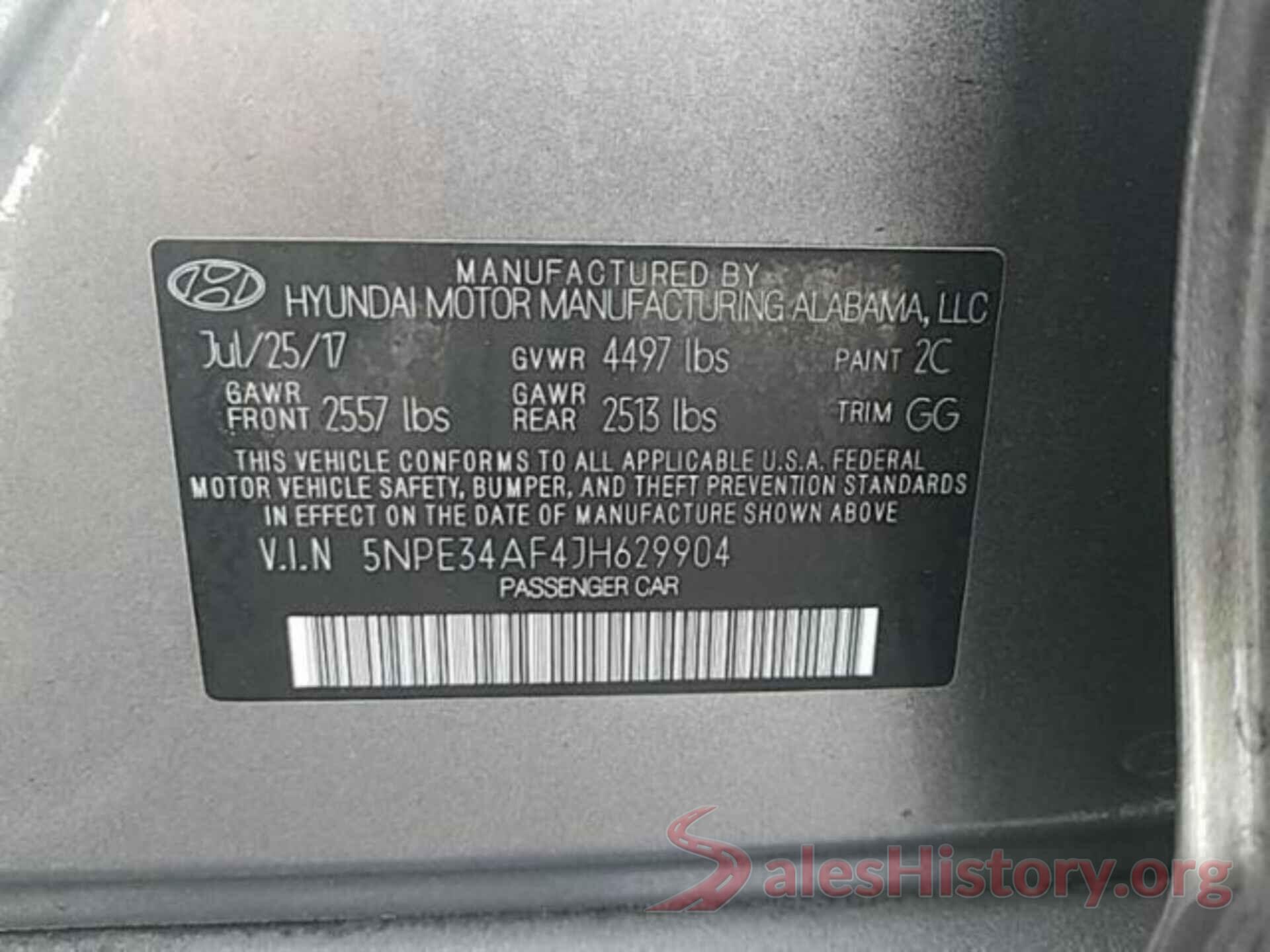 5NPE34AF4JH629904 2018 HYUNDAI SONATA