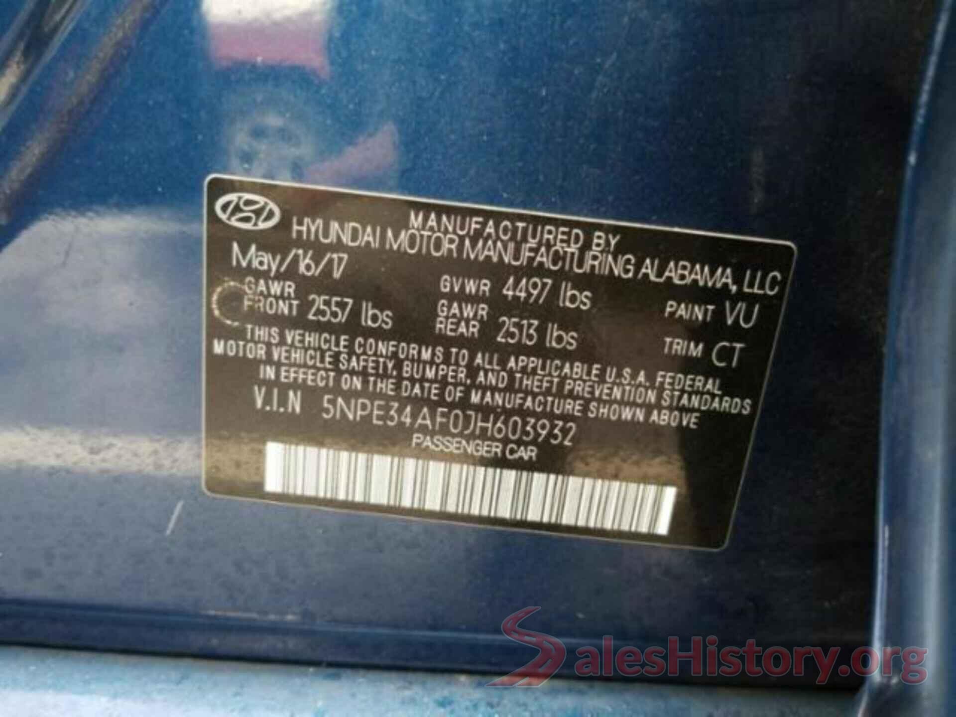 5NPE34AF0JH603932 2018 HYUNDAI SONATA