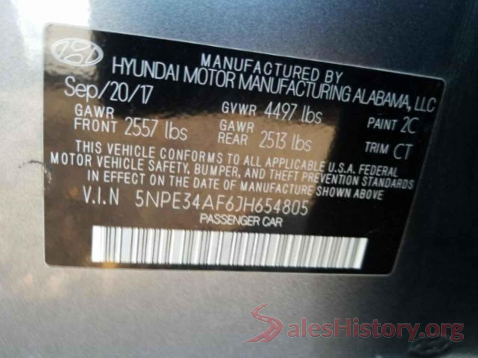 5NPE34AF6JH654805 2018 HYUNDAI SONATA