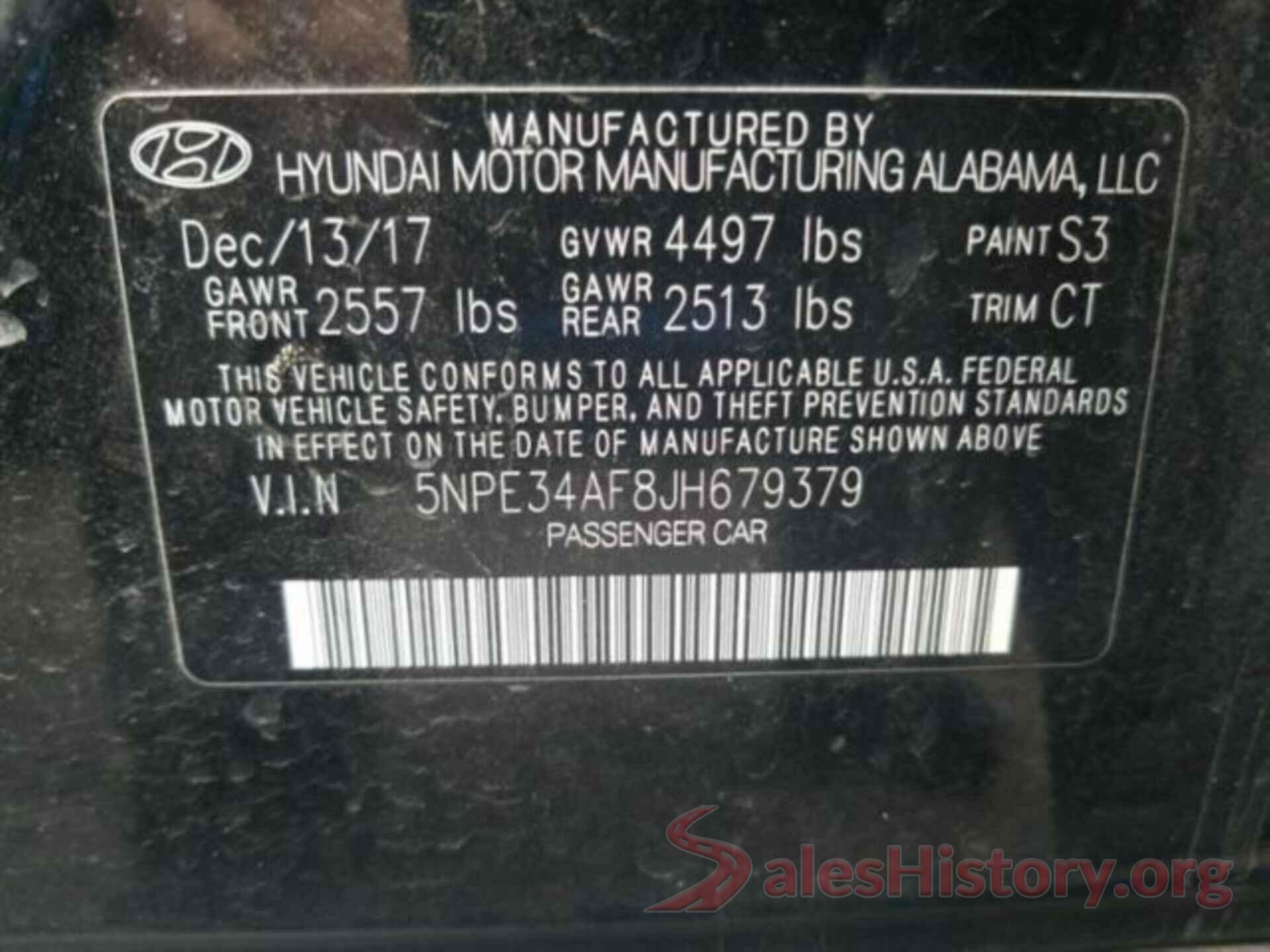 5NPE34AF8JH679379 2018 HYUNDAI SONATA