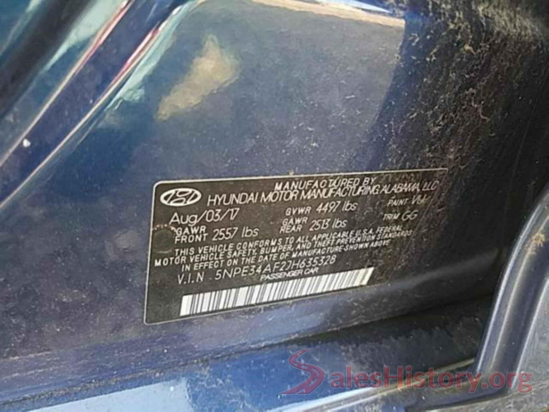 5NPE34AF2JH635328 2018 HYUNDAI SONATA