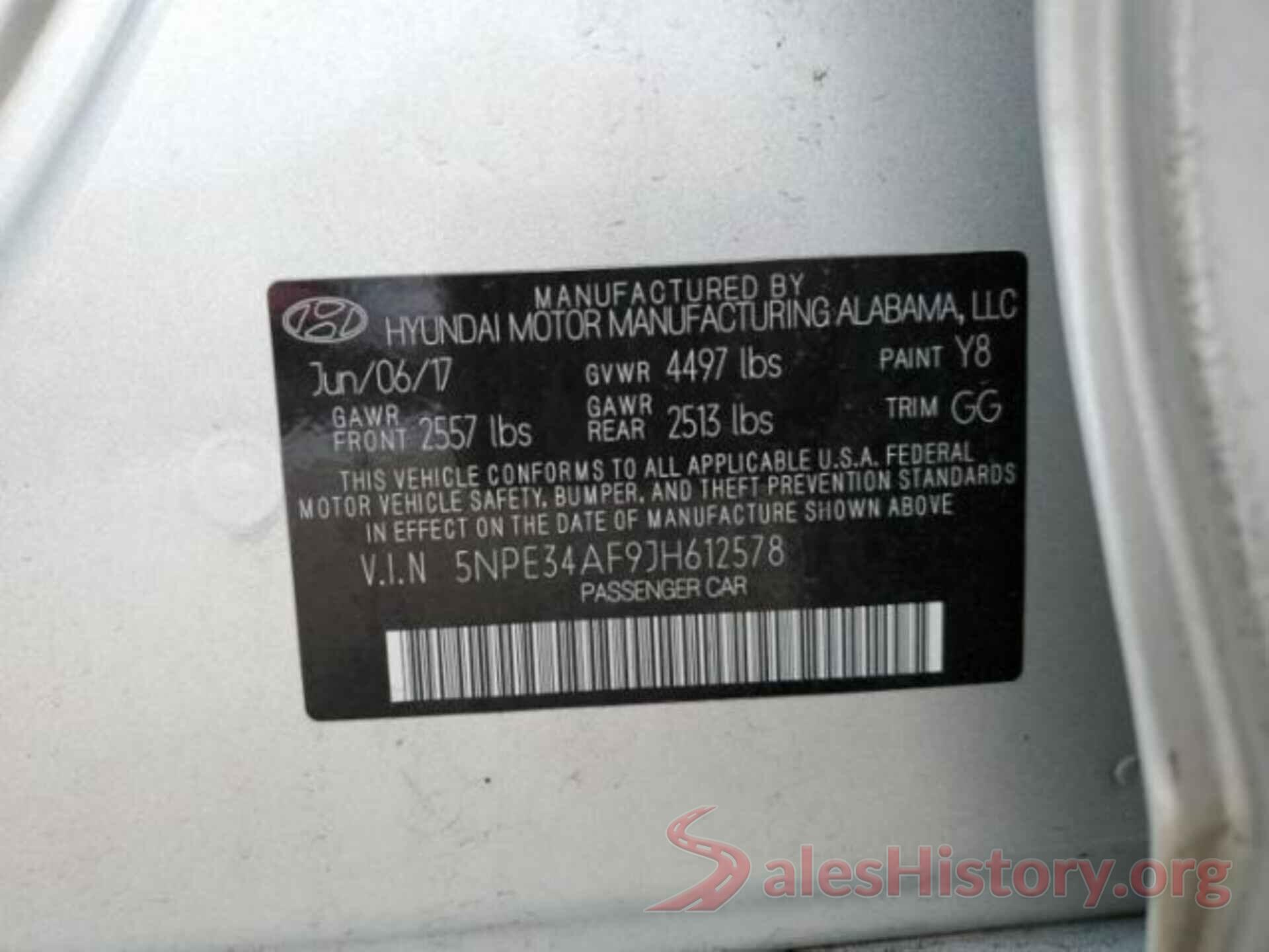 5NPE34AF9JH612578 2018 HYUNDAI SONATA