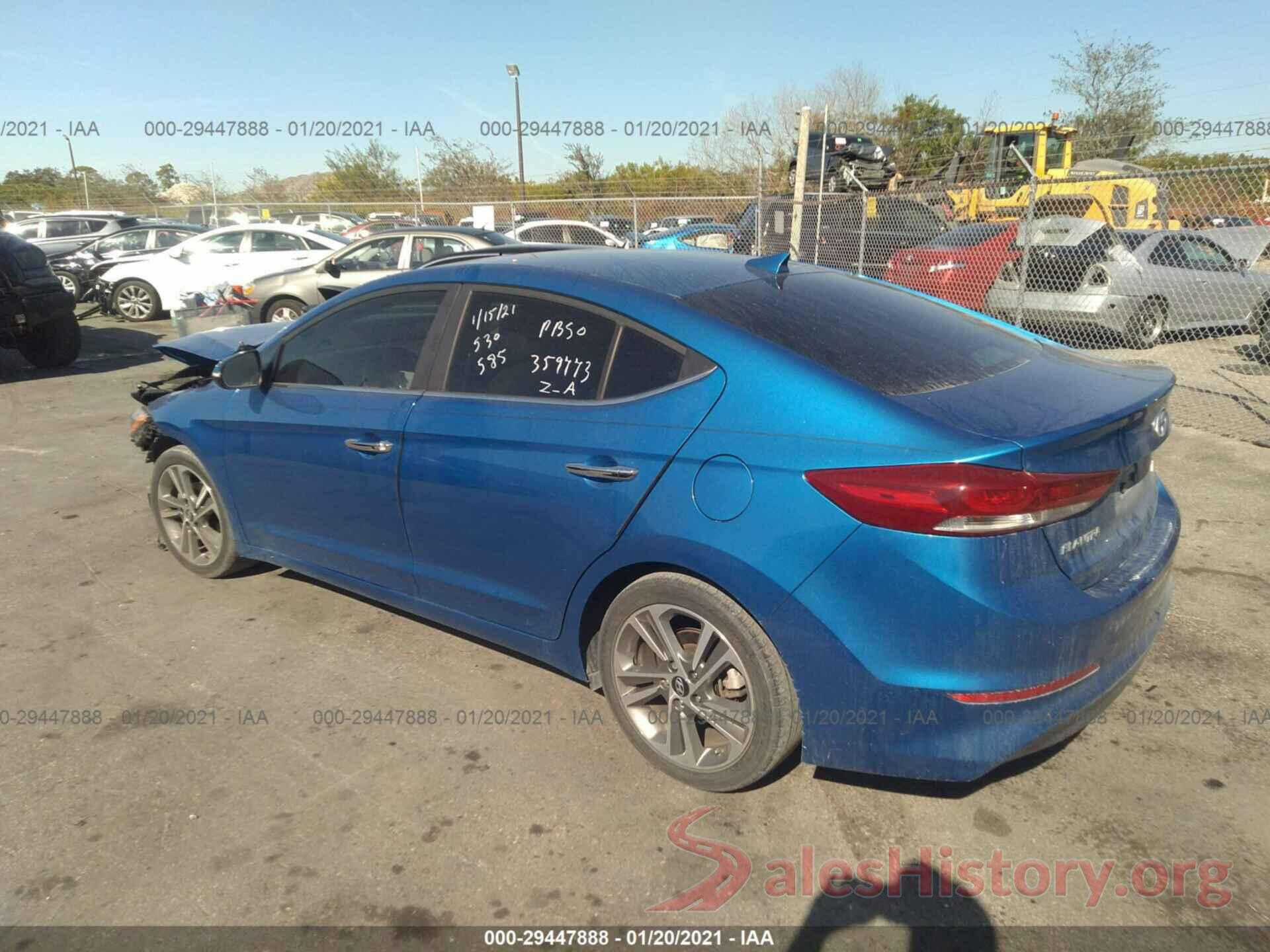 5NPD84LF5HH057052 2017 HYUNDAI ELANTRA