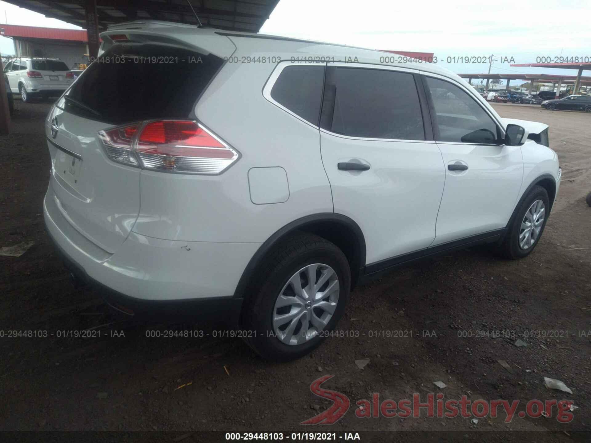 KNMAT2MT4GP623165 2016 NISSAN ROGUE