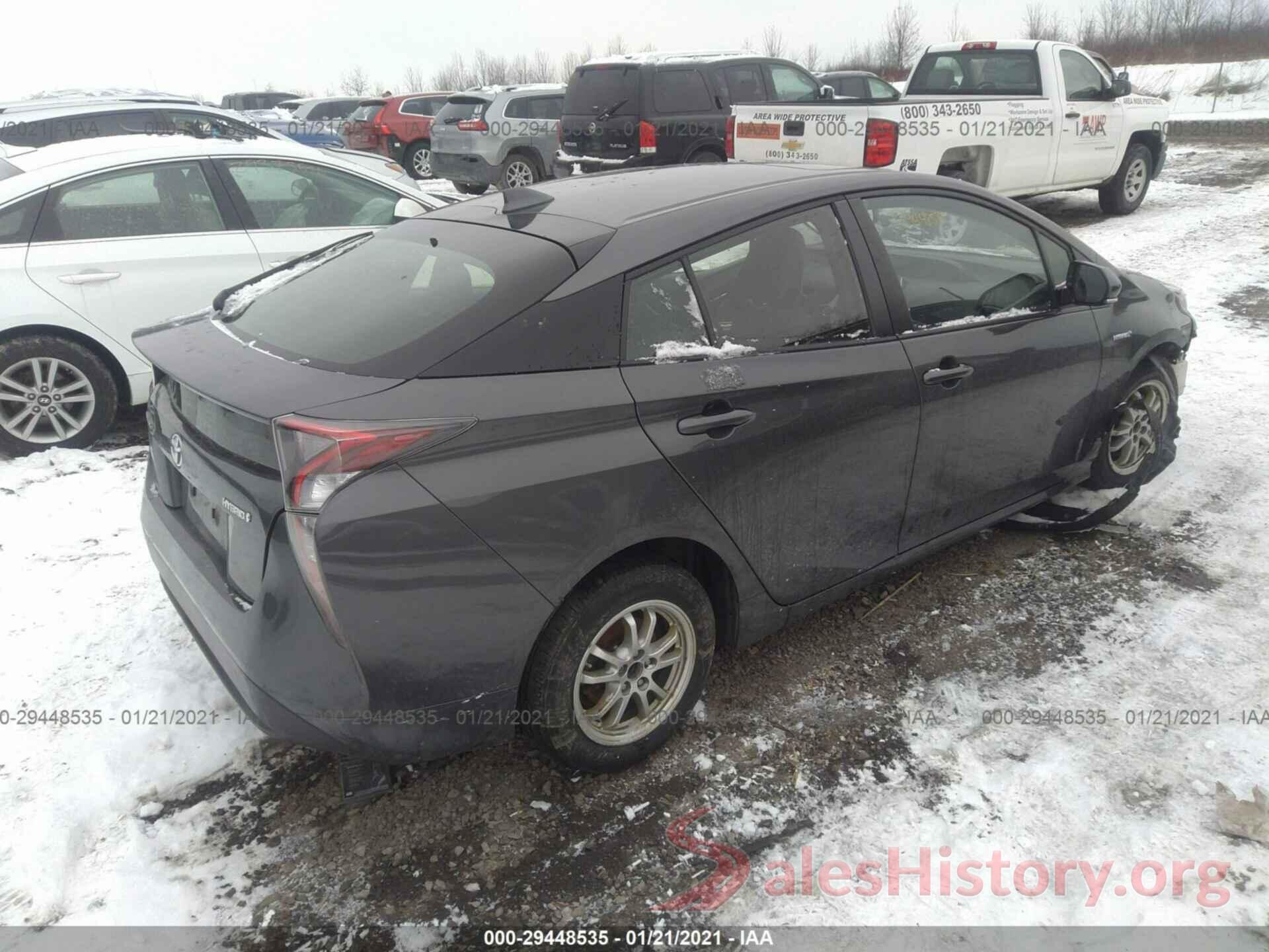 JTDKARFU1G3509270 2016 TOYOTA PRIUS