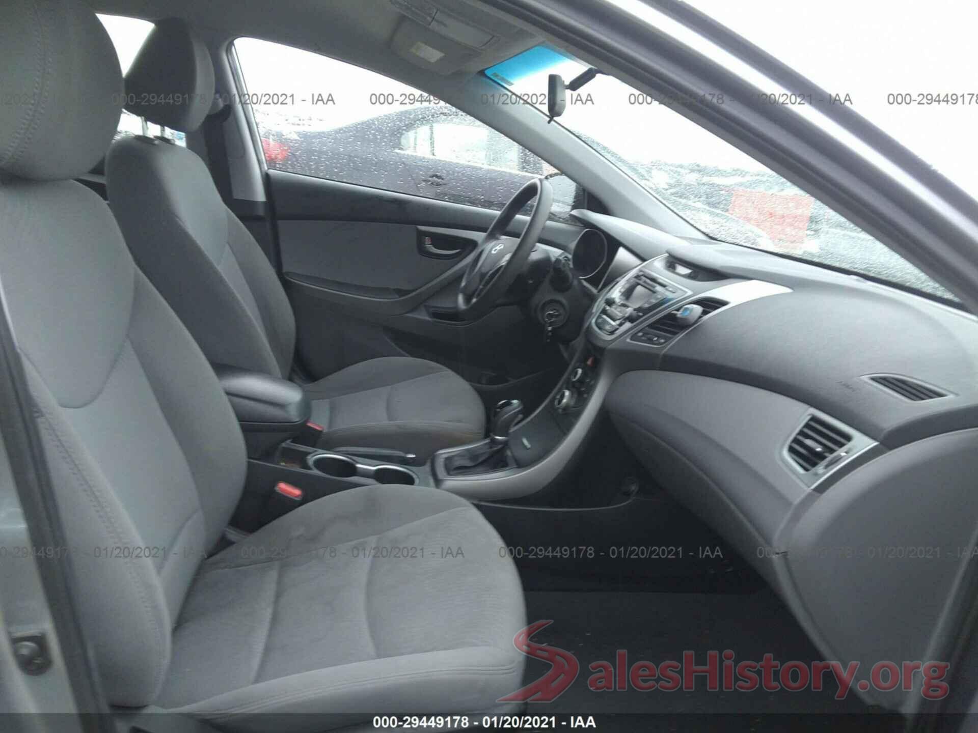 5NPDH4AE8GH758001 2016 HYUNDAI ELANTRA