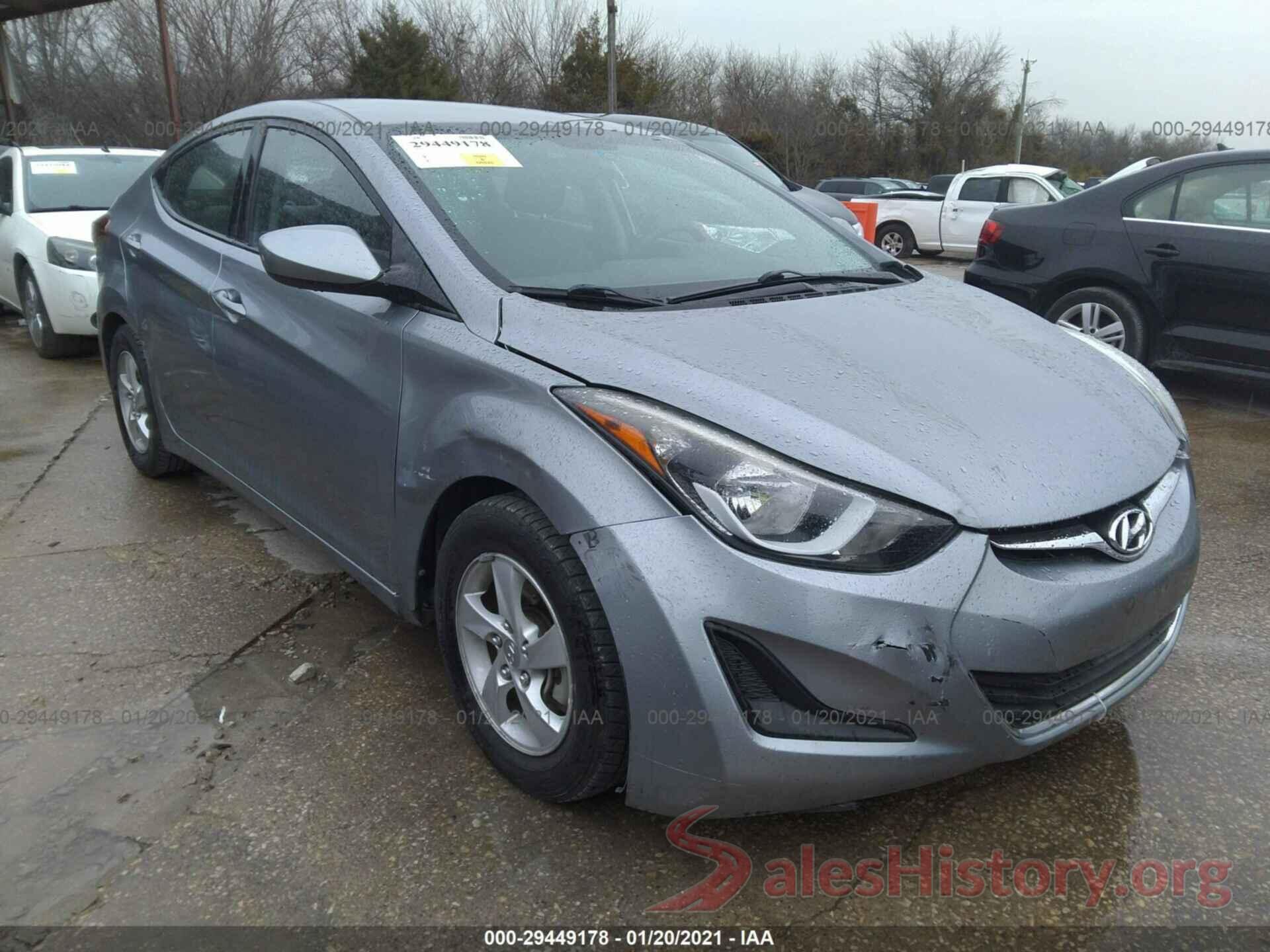 5NPDH4AE8GH758001 2016 HYUNDAI ELANTRA