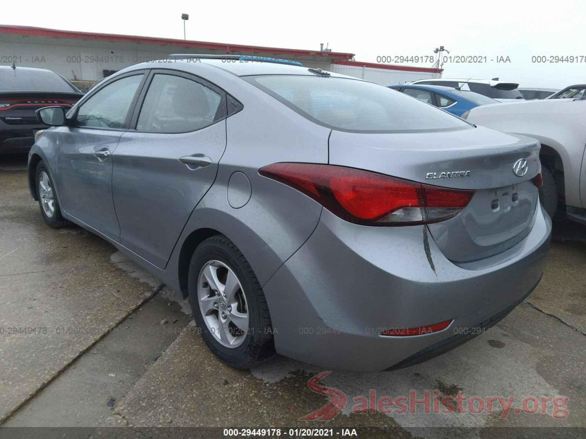 5NPDH4AE8GH758001 2016 HYUNDAI ELANTRA