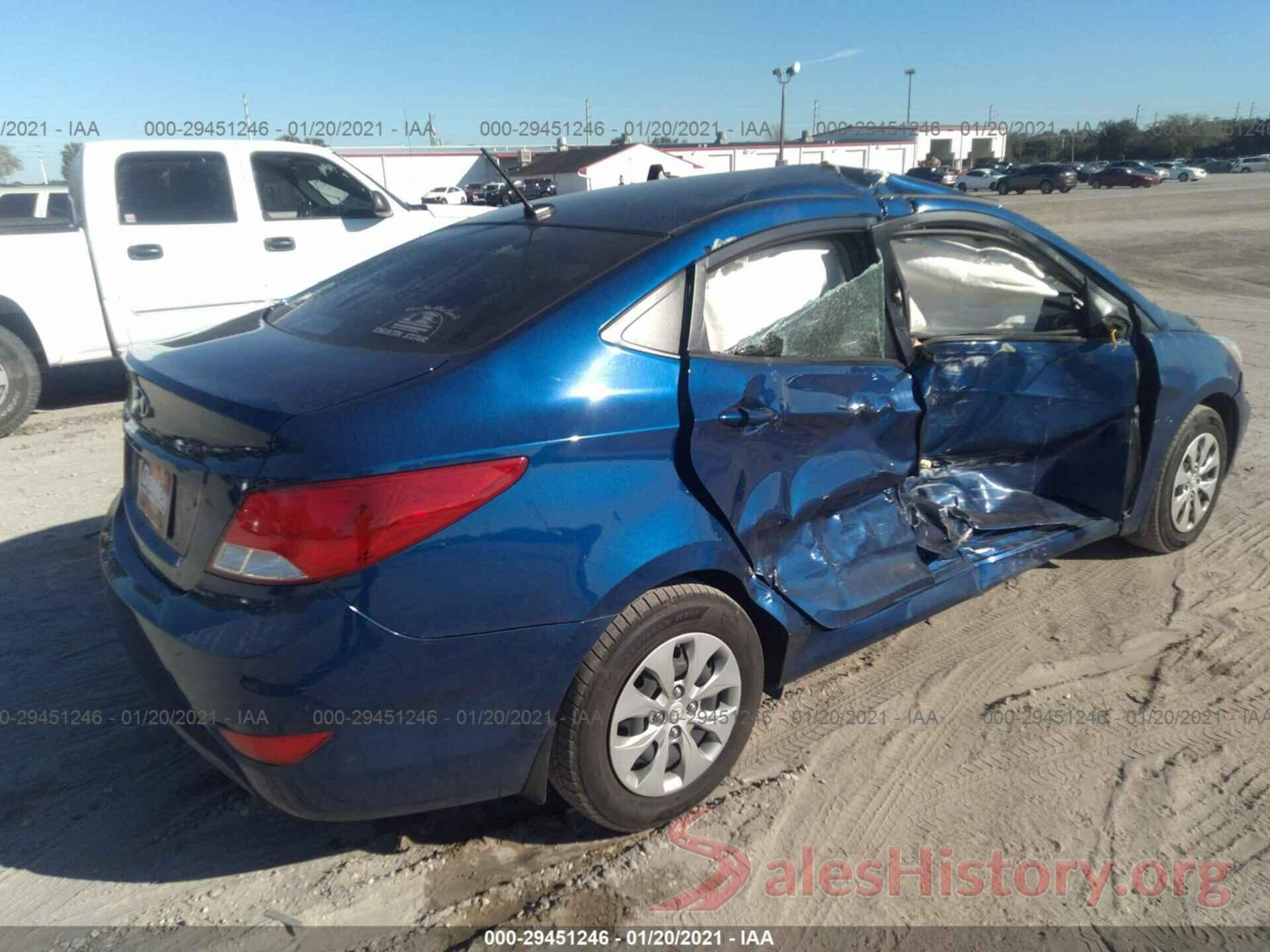 KMHCT4AE6GU092851 2016 HYUNDAI ACCENT