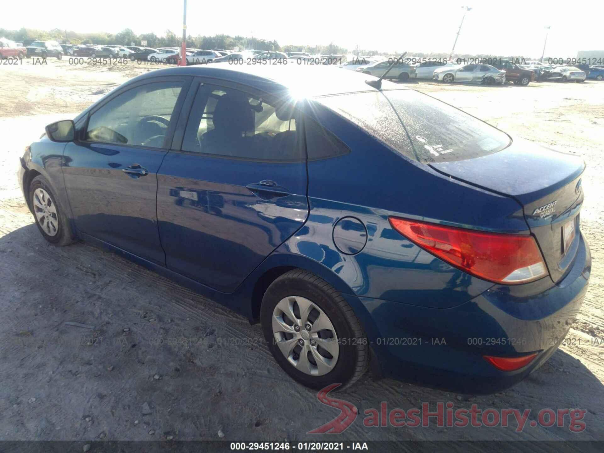 KMHCT4AE6GU092851 2016 HYUNDAI ACCENT