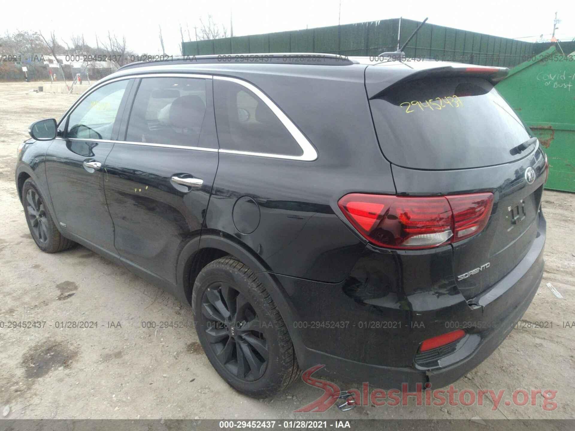 5XYPGDA50KG603846 2019 KIA SORENTO